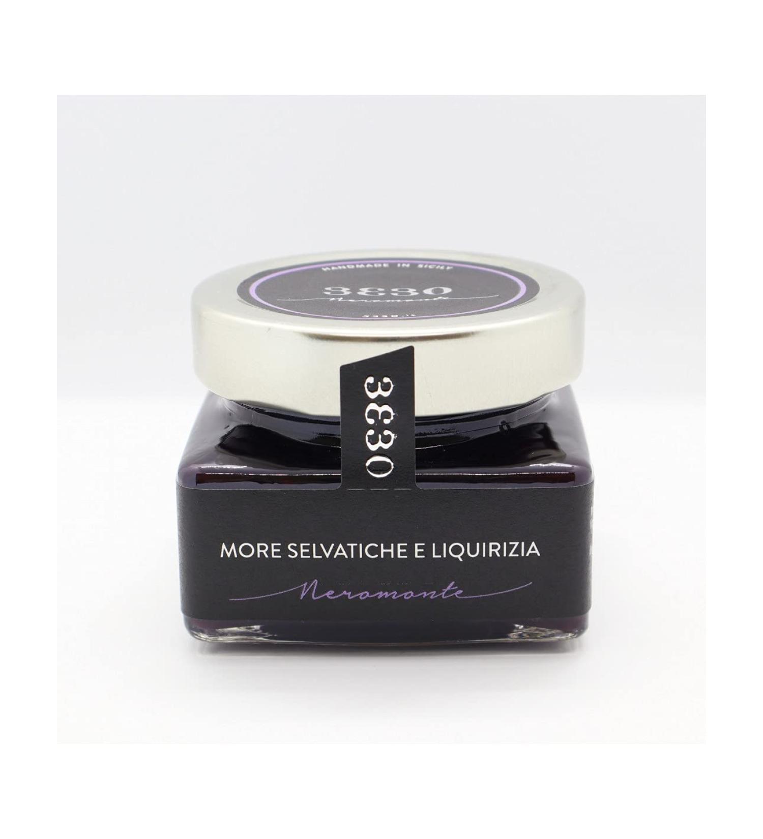 Conftura Sicilienne More sauvage et liquirice 160 g Noir Monte By Nelson Sicily