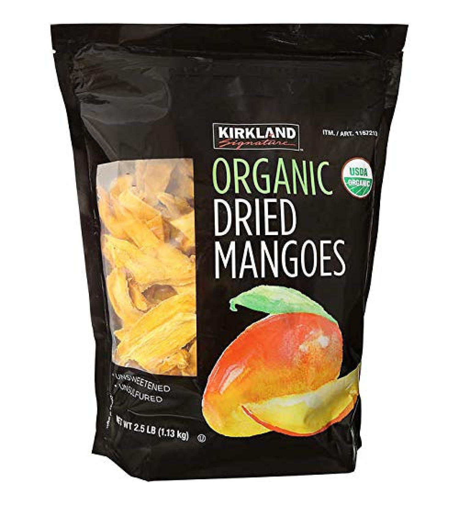 Kirkland Signature Organic Dried Mango, 40 Ounce - PACK OF 2