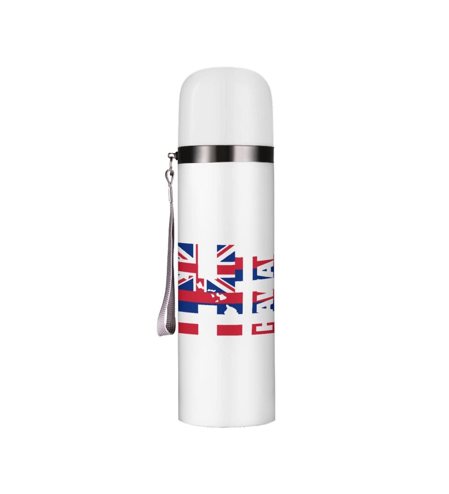 Hawaiian Hi Flag Insulated Water Bottle 19 OZ Stainless Steel Travel Mug For Drink Sports Camping Hiking Outdoors - Buy Online on GoSupps.com