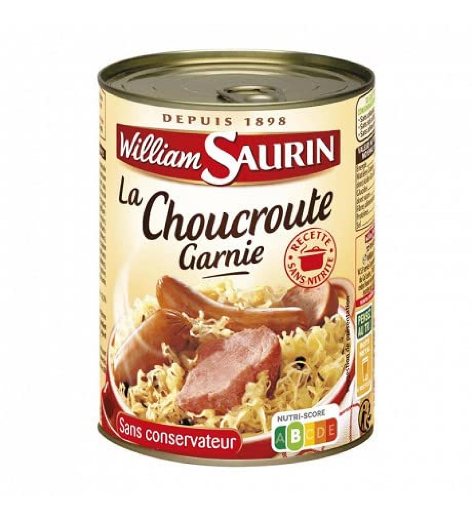 Sauerkraut Garnie 400G | William Saurin | (Pack of 4) | Best Deal