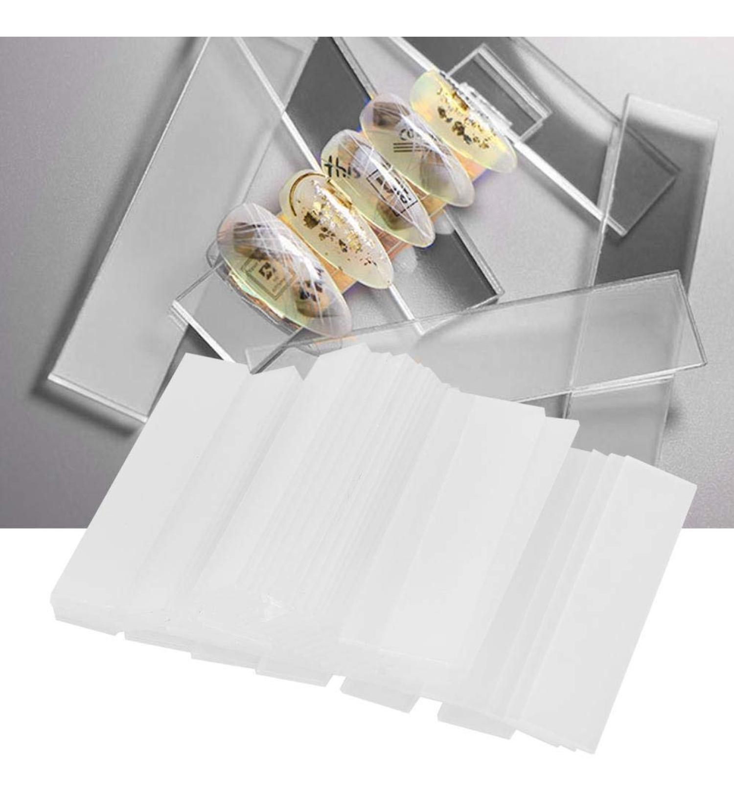 50 PCs Nail Art Color Card - Transparent False Nail Tips for Home & Salon Display - Buy Online on GoSupps.com