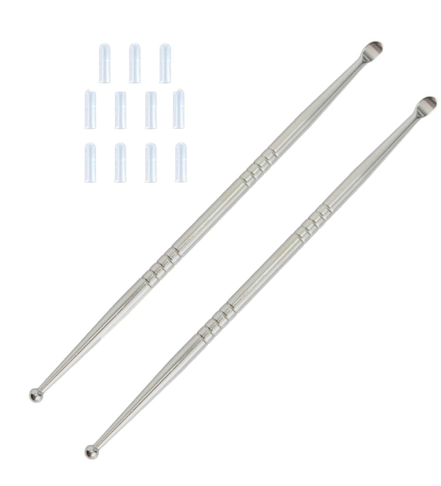 Tonsil Stone Remover Kit - 2pcs Stainless Steel Picks & 11 Silicone Caps - Effective Tonsillolith Removal Tool for Bad Breath - Order Internationally - Buy Online on GoSupps.com