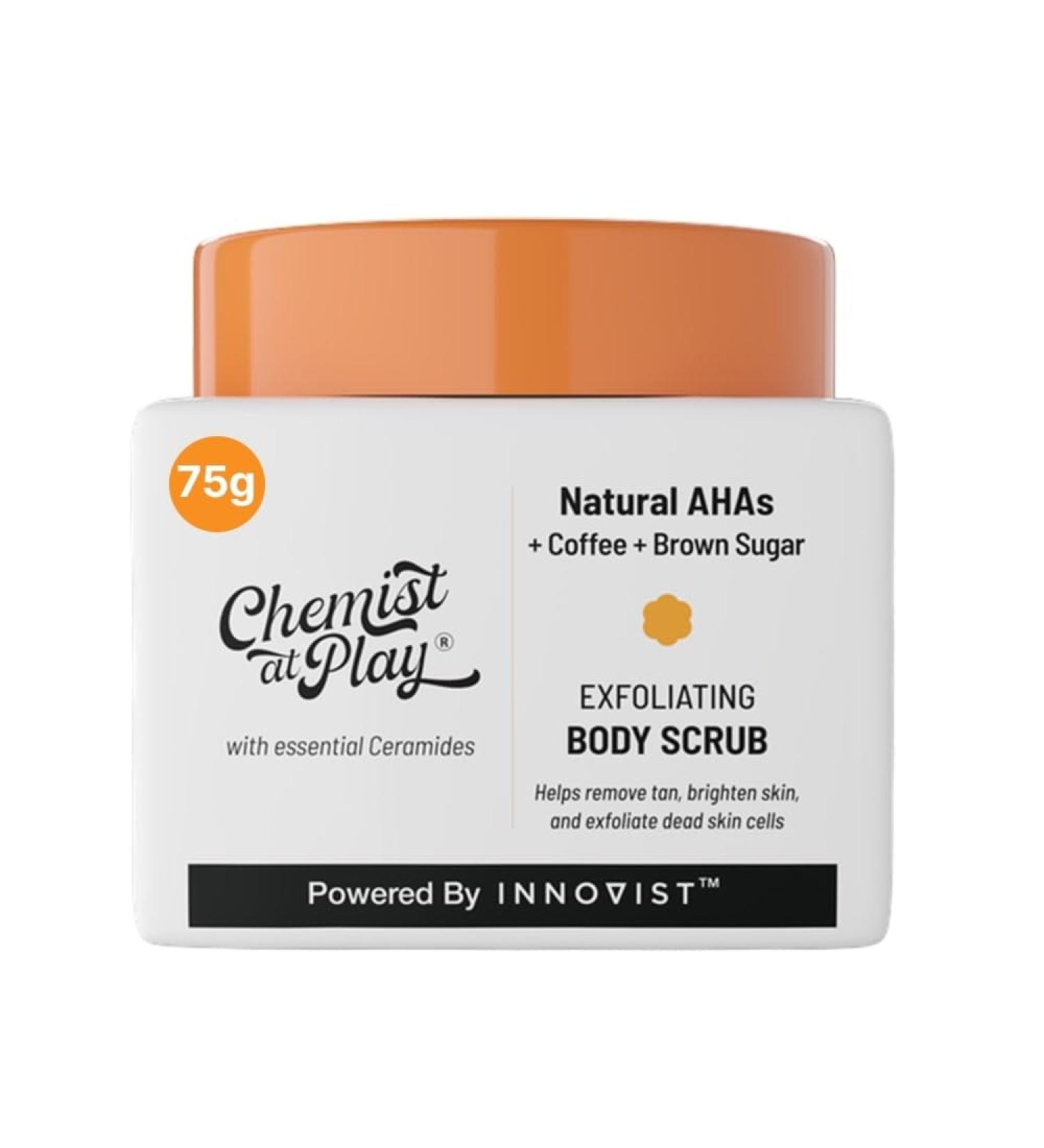Exfoliating Body Scrub - Remove Tan & Dead Skin Cells | Smooth Soft Skin | Natural AHAs | 2.6 fl oz - Buy Online on GoSupps.com