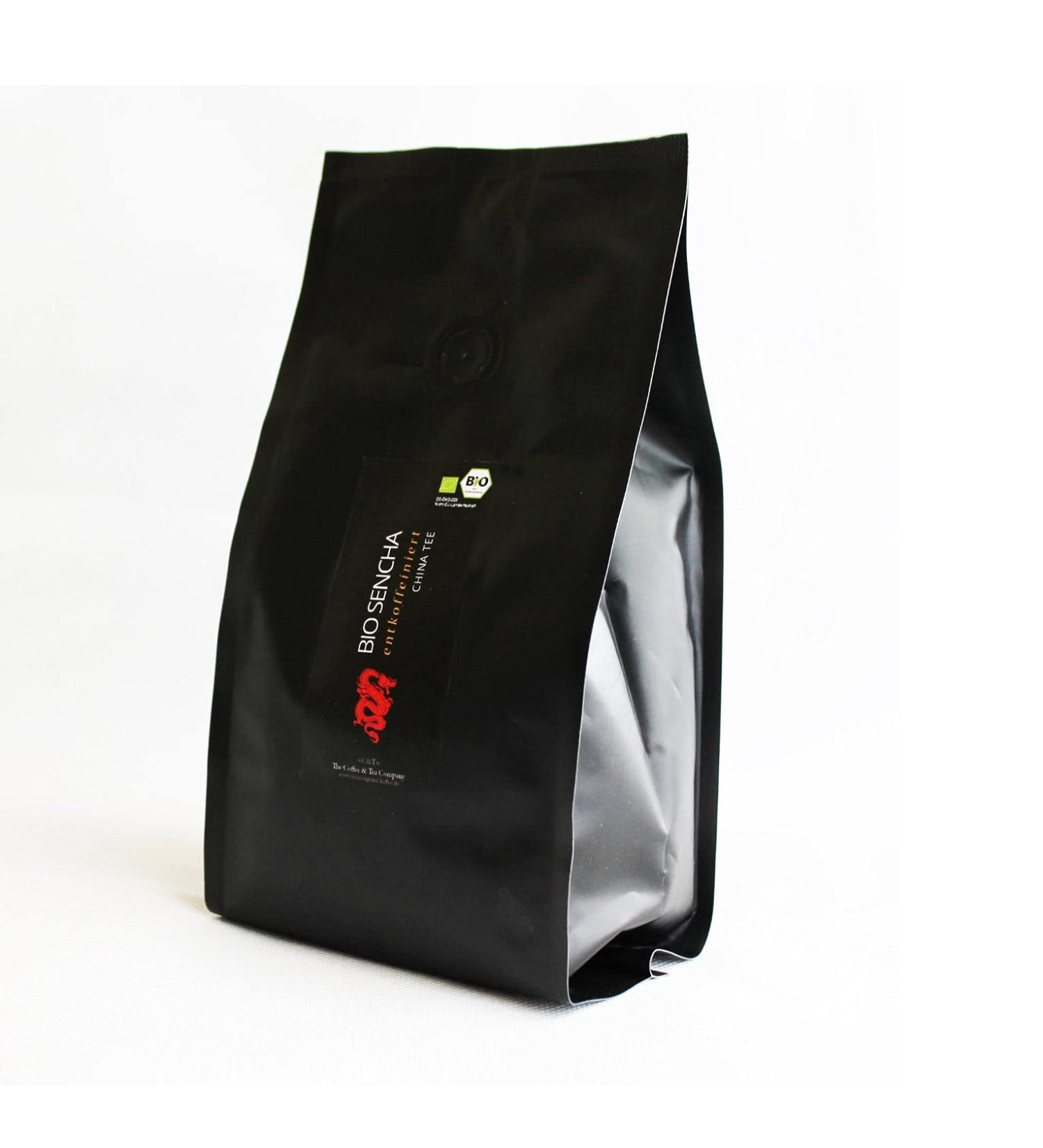 FloraPharm Organic Decaffeinated Sencha Green Tea 1000g of decaffeinated green tea in a loose leaf bag