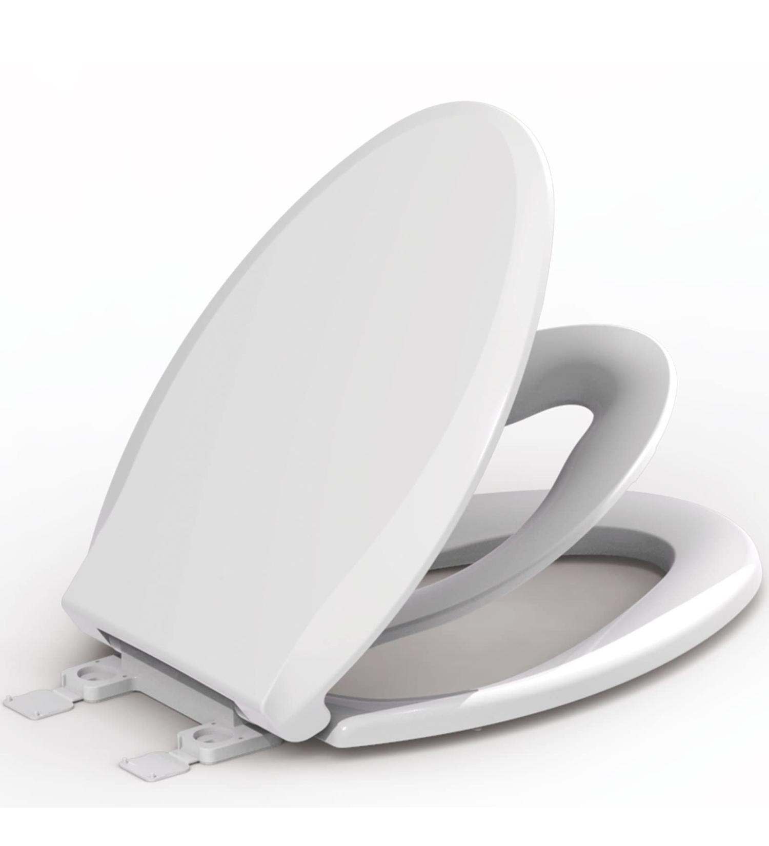 Elongated Toilet Seat With Built-In Potty Training Seat  Slow Close  Child Transition Integrated Toilet Seat  Removable Magnetic Toddler Seat  Thickened Material  Easy Clean  Never Loosen White(18.5) White Elongated - Buy Online on GoSupps.com