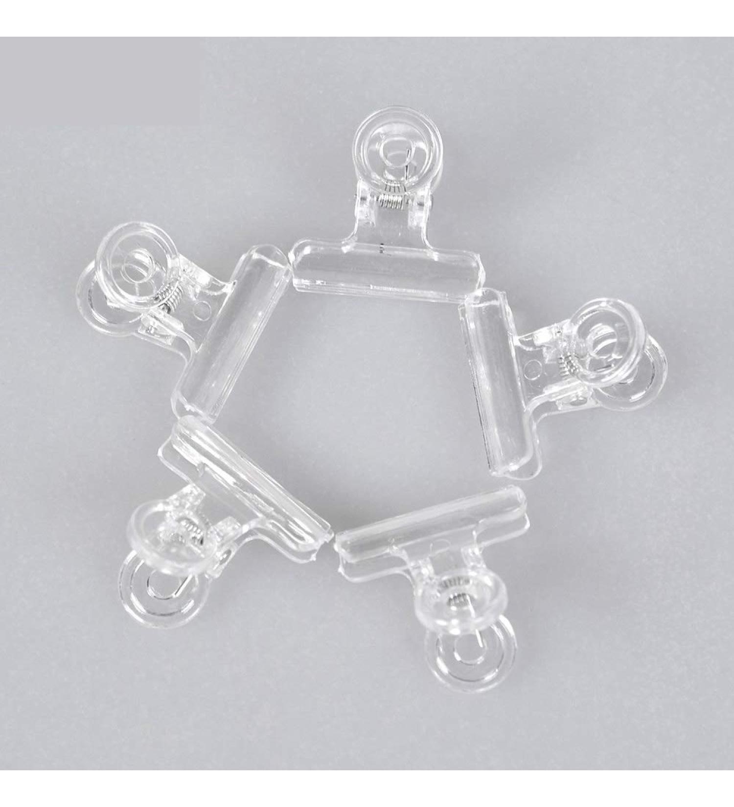 KADS Nail Extension Clips 5pcs - C Curve Pinching Clips for Acrylic Nails - Professional Multi-functional Clamp (Clear) - Buy Online on GoSupps.com