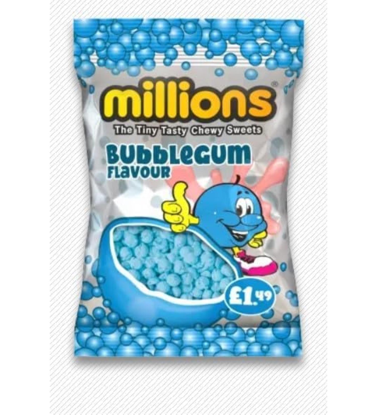 Millions Bubblegum Hanging Bags 6 x 110g Delicious Special For Easter Tasty And Twisty Treat Gift Hamper Christmas Birthday Easter Gift Sold By Kidzbuzz - Buy Online on GoSupps.com