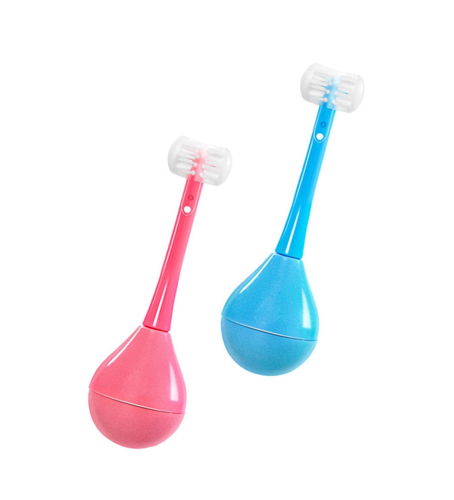 Mobestech 2-St Tumbler Toothbrush for Kids | U-Toothbrush Silicone | International Shipping Available - Buy Online on GoSupps.com