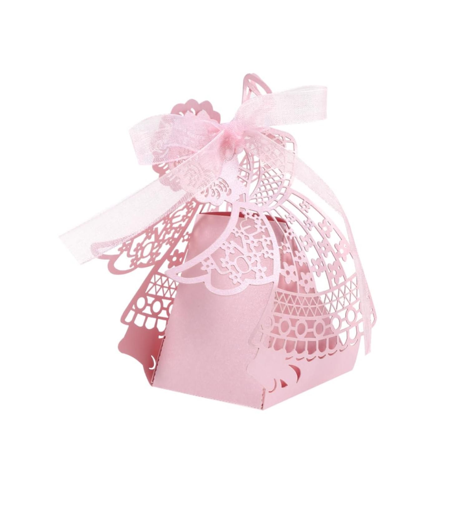 SHINEOFI 50pcs Pink Gift Boxes Wedding Candy Box 1 count (Pack of 1) Pink - Buy Online on GoSupps.com