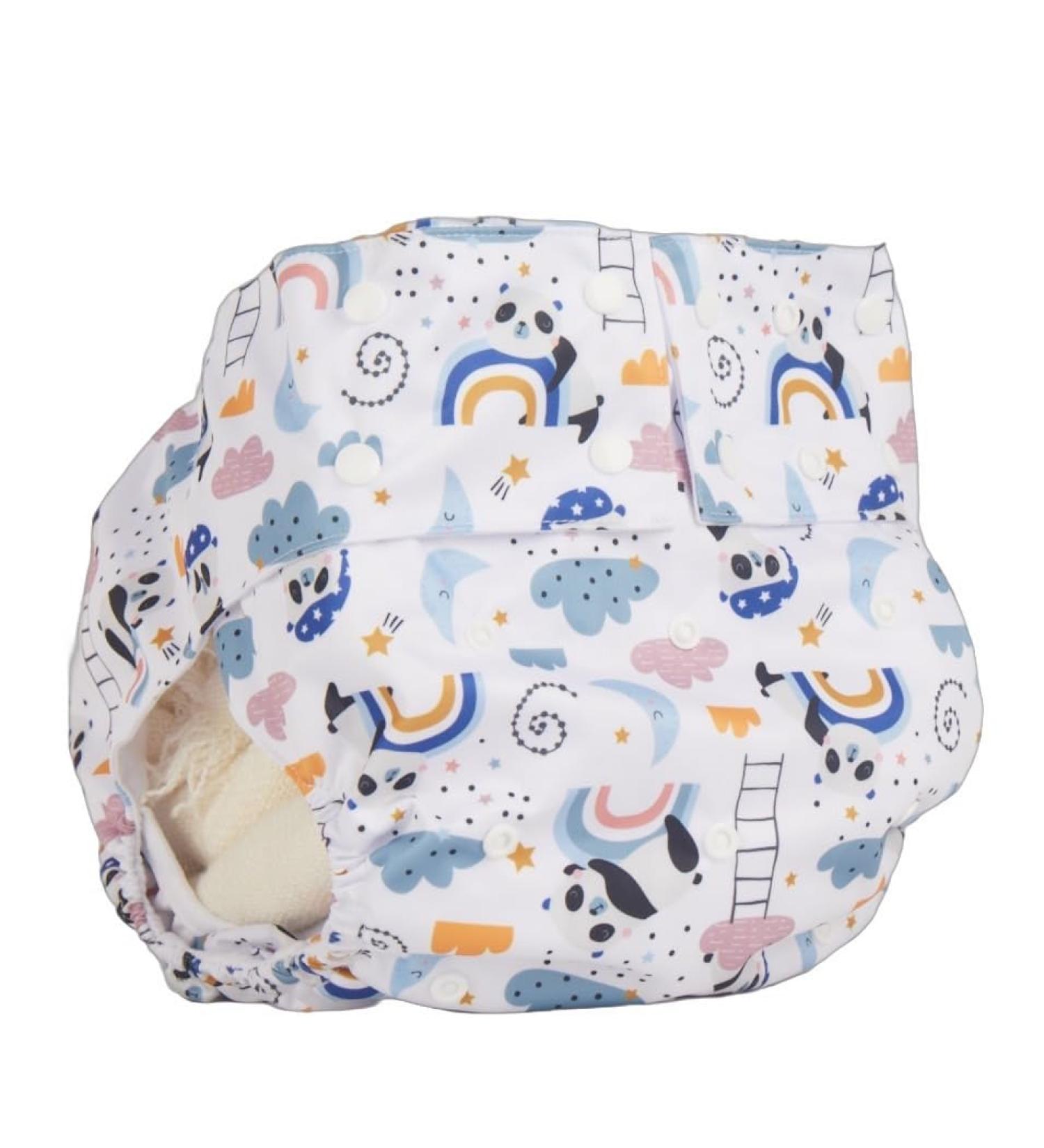 Shop ABDL Diaper - Unisex Panda Printed Super Absorbent & Leak Proof Adult Diaper Cover - International Shipping Available - Buy Online on GoSupps.com