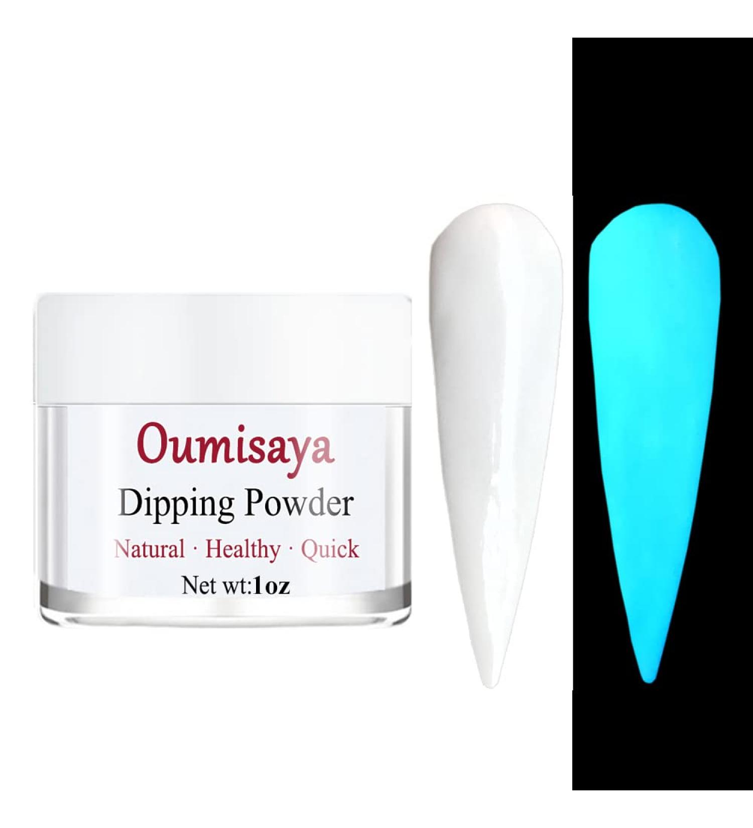 Glow in the Dark White Nail Dip Powder 1OZ GL061 - Fluorescent French Nail Art - Buy Online on GoSupps.com