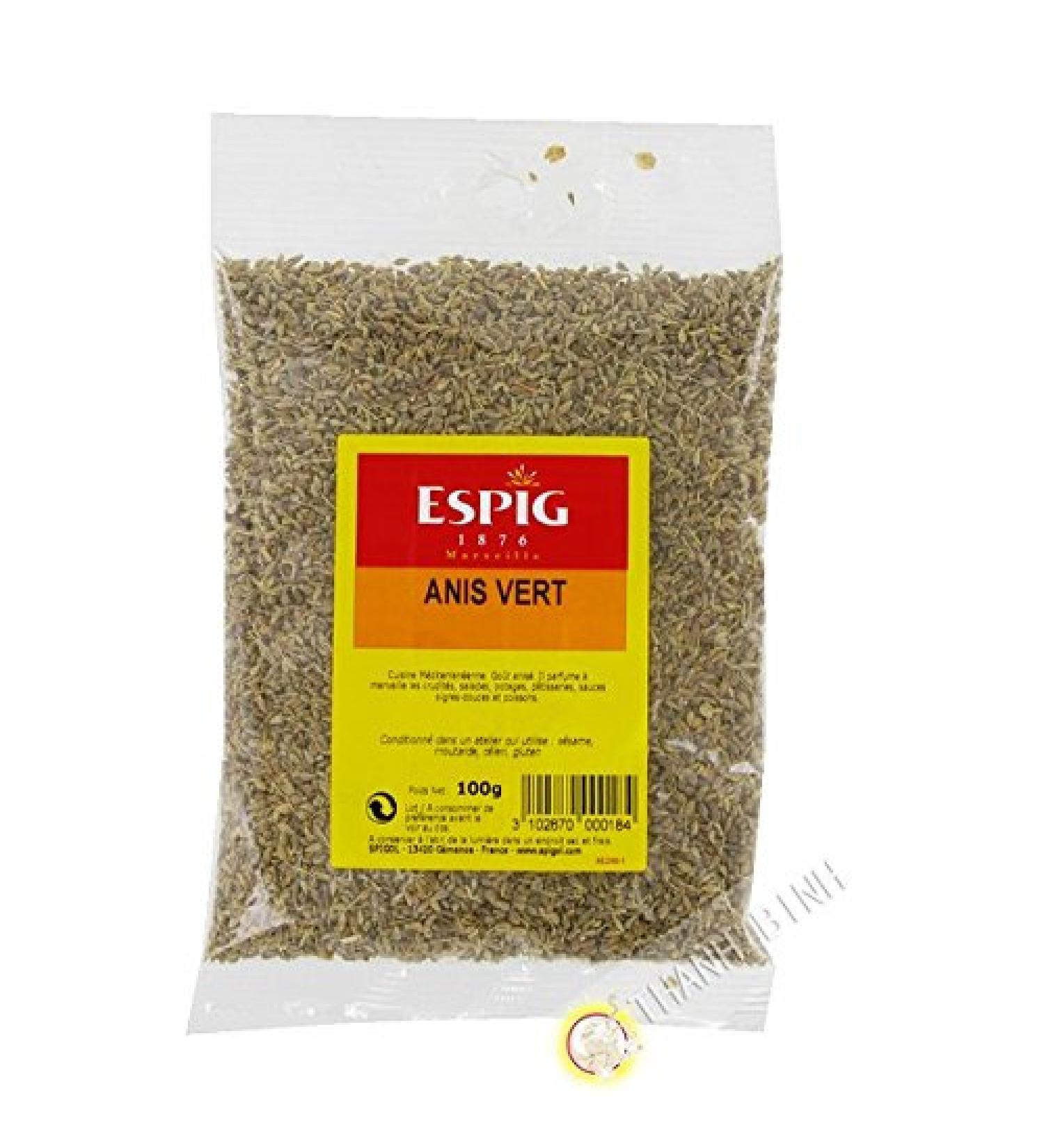 Anise Green Whole ESPIG 100g France - Pack of 3