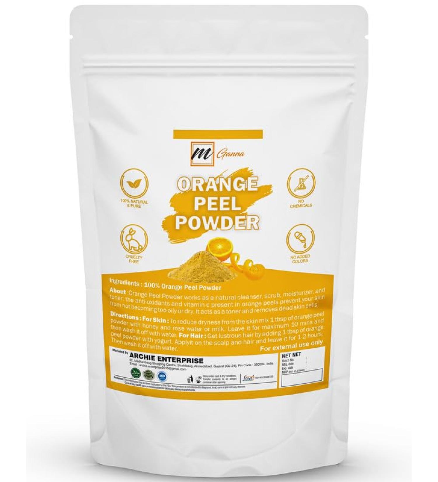 100% Natural Orange Peel Powder for Skin Care - 0.50 LBS | Organic & Pure Powder for Radiant Skin - Buy Online on GoSupps.com