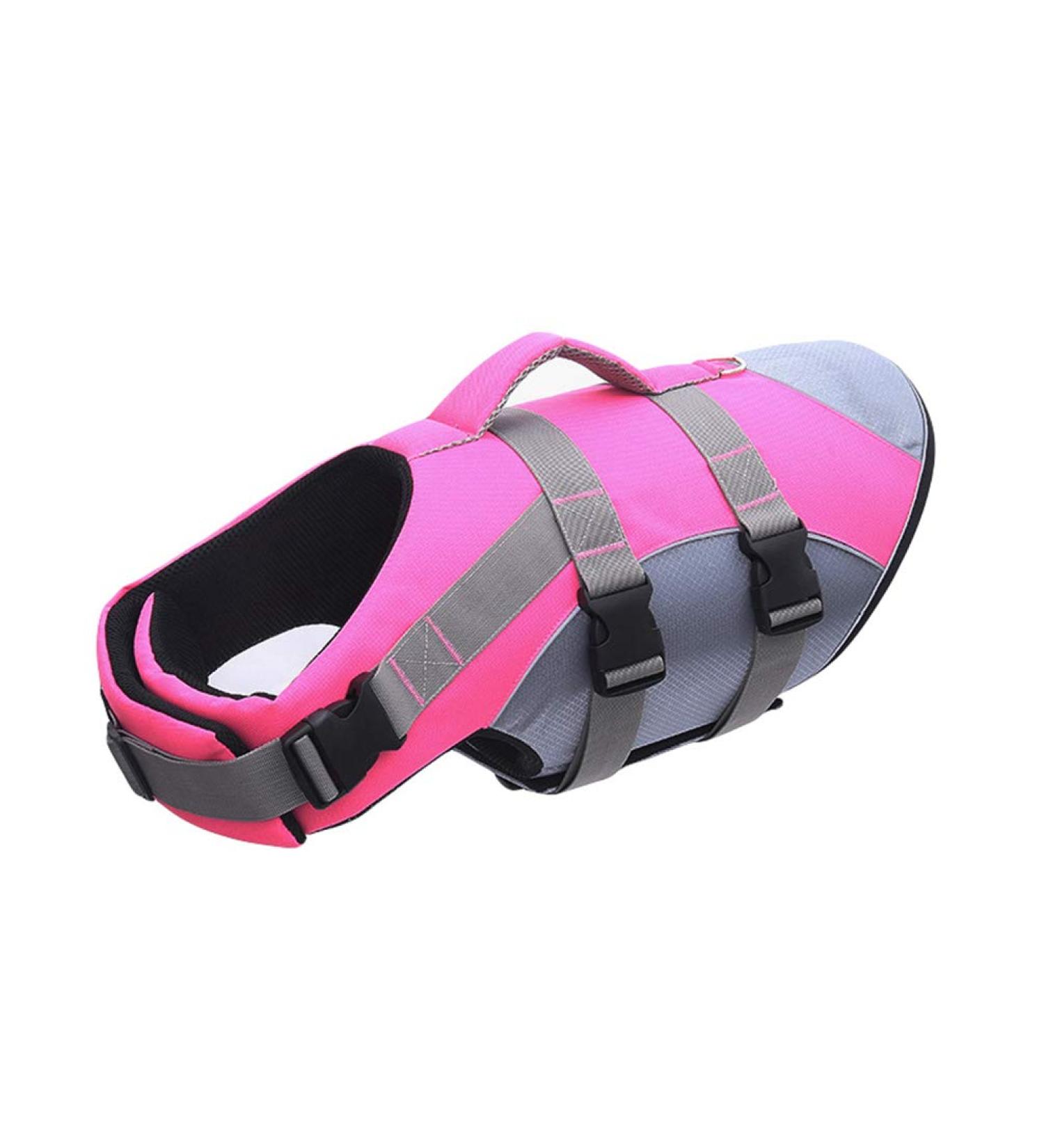 Hzqifei Reflective Dog Life Jacket | Stylish Swimming Vest for Small to Large Dogs - Pink (Size L) - Buy Online on GoSupps.com