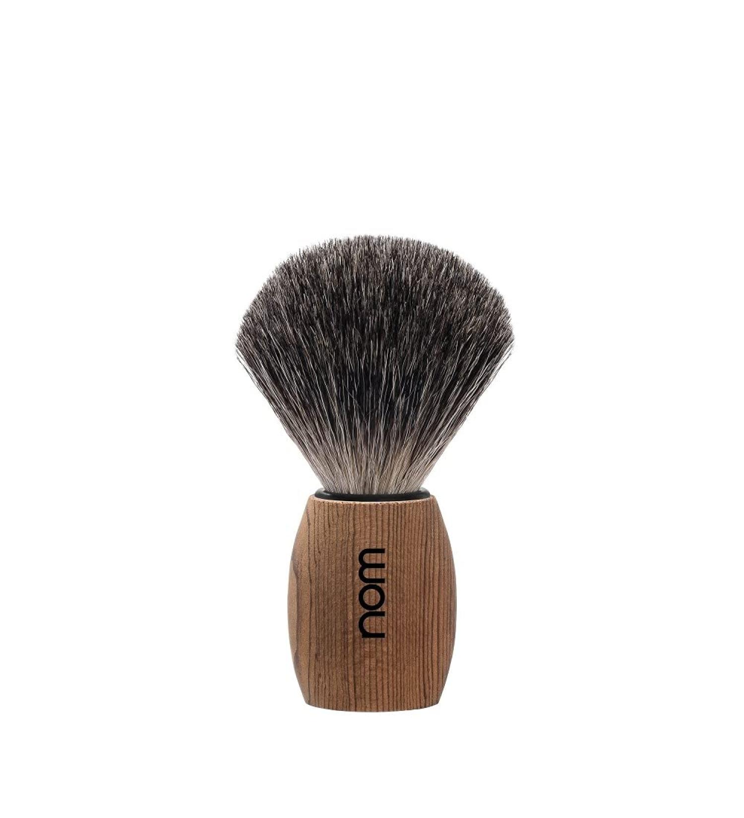 nom - Shaving brush - OLE series - Pure badger hair - Thermo-treated spruce wood