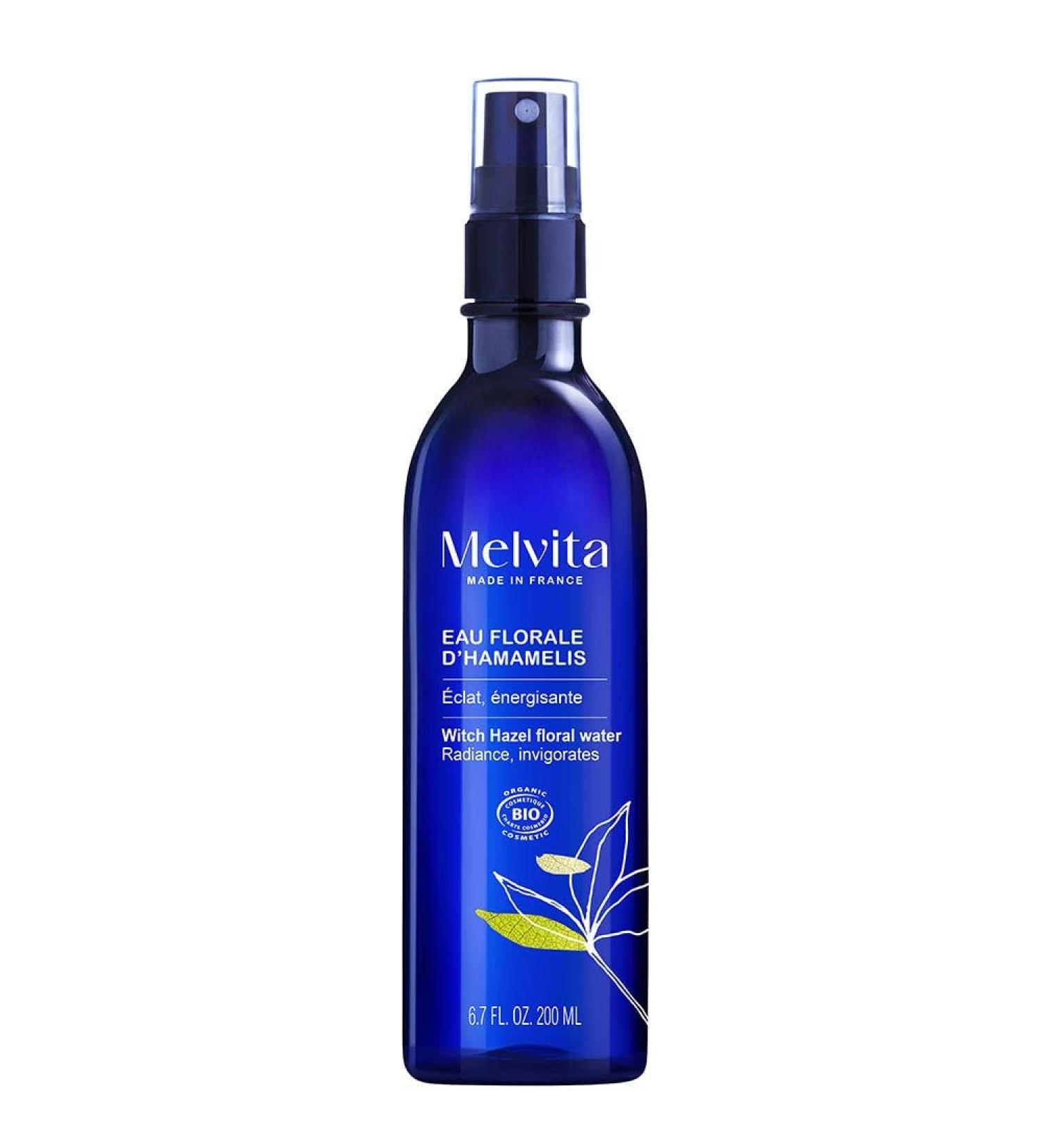 Melvita Organic witch hazel blossom water tonic and soothing ideal for sensitive skin 100 ingredients of natural origin vegan and ecological 200 ml Agua floral de hamamelis nuevo 200 ml 1er Pack