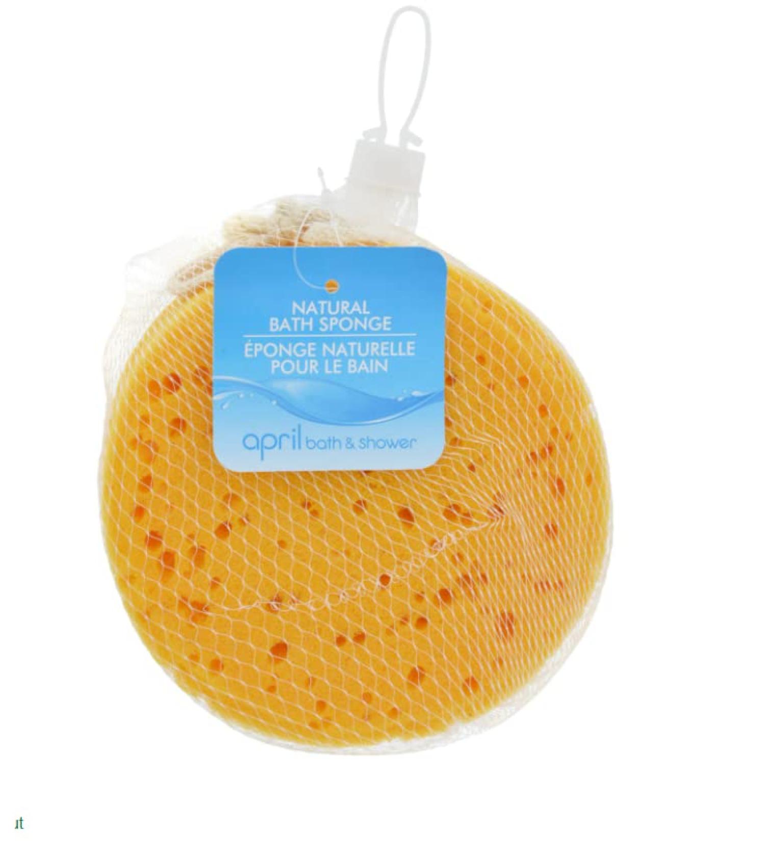 April Bath & Shower Natural Bath Sponges Set - Gentle Sponge for Baby, Kids, Women & Men - 5x5x2 inches - Buy Online on GoSupps.com