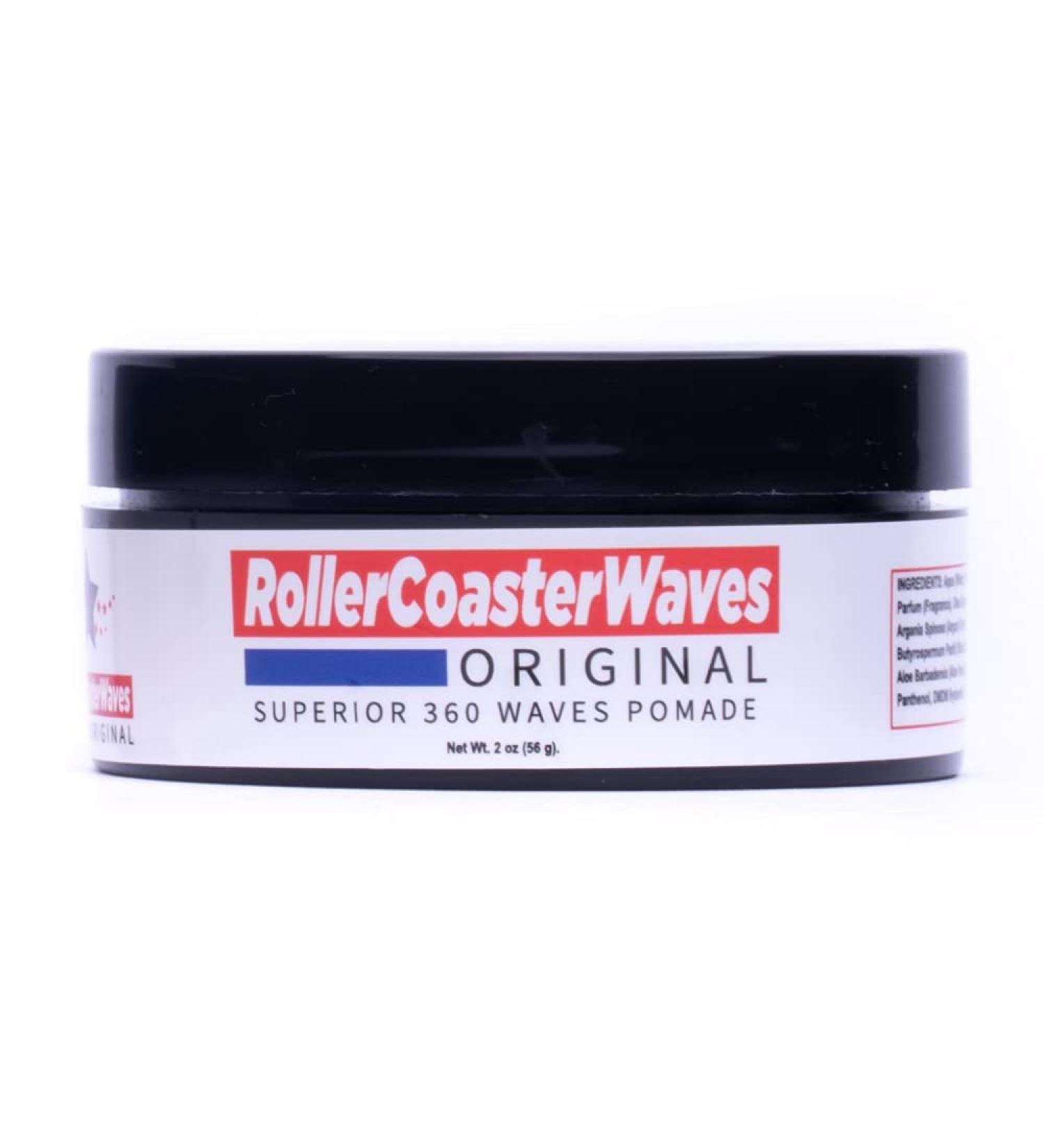Roller Coaster Waves - Original Hair Pomade for Natural Deep Waves + Shape Control  2 Ounces