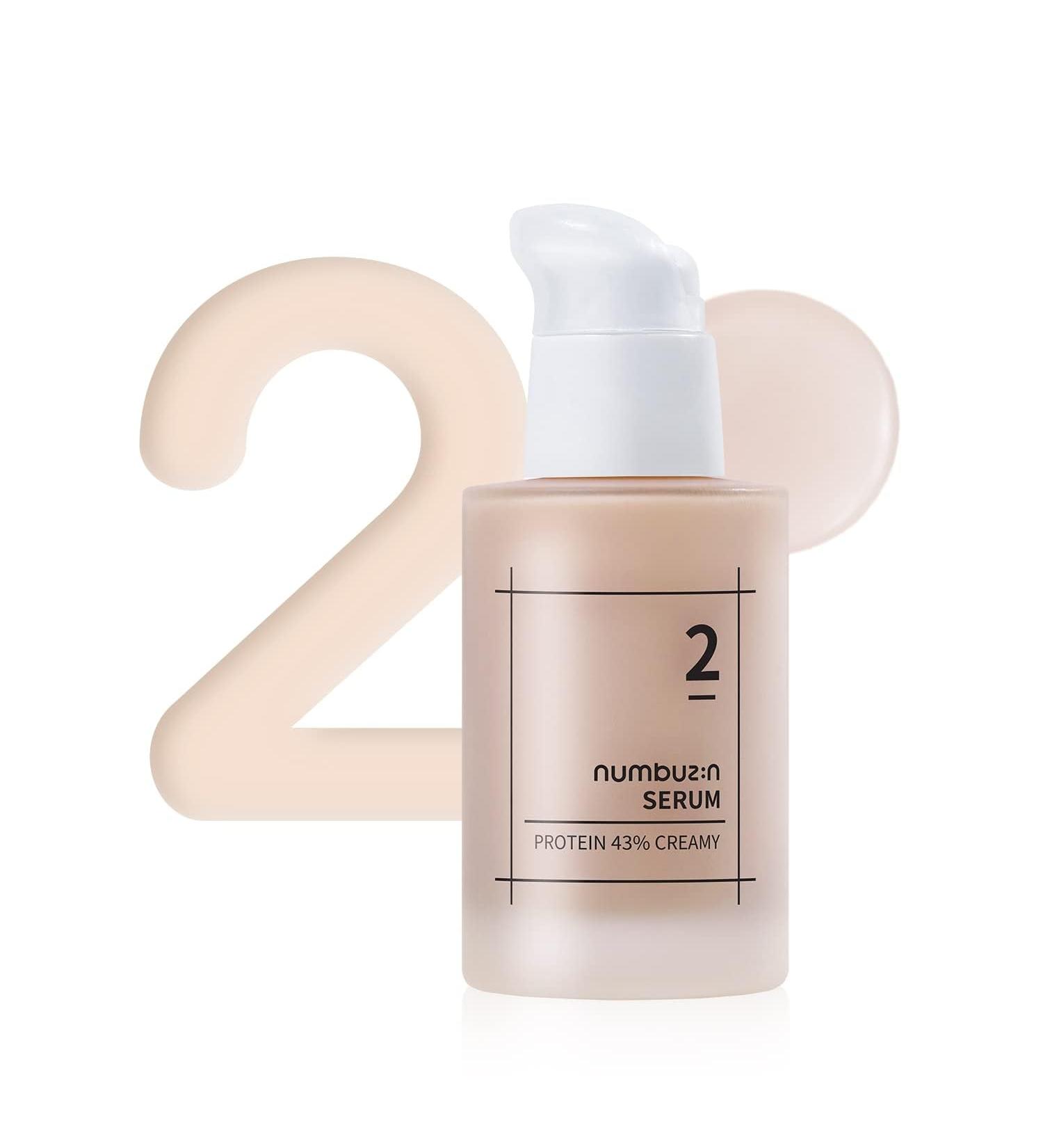 numbuzin No.2 Protein 43% Creamy Serum | Core Protein Complex Oat Protein Ceramide Panthenol Skin Barrier Strengthening Tighten Loose Skin | Korean Skin Care for Face 50ml - Buy Online on GoSupps.com