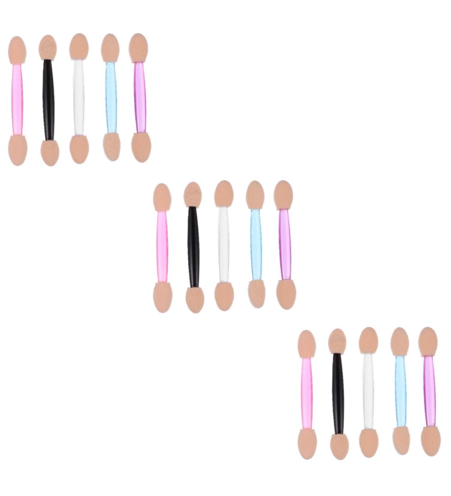 Healeved 750 Pcs 5 Boxes Double Ended Eyeshadow Brush Eye Shadow Applicator Eye Shadow Sponge Plastic - Buy Online on GoSupps.com