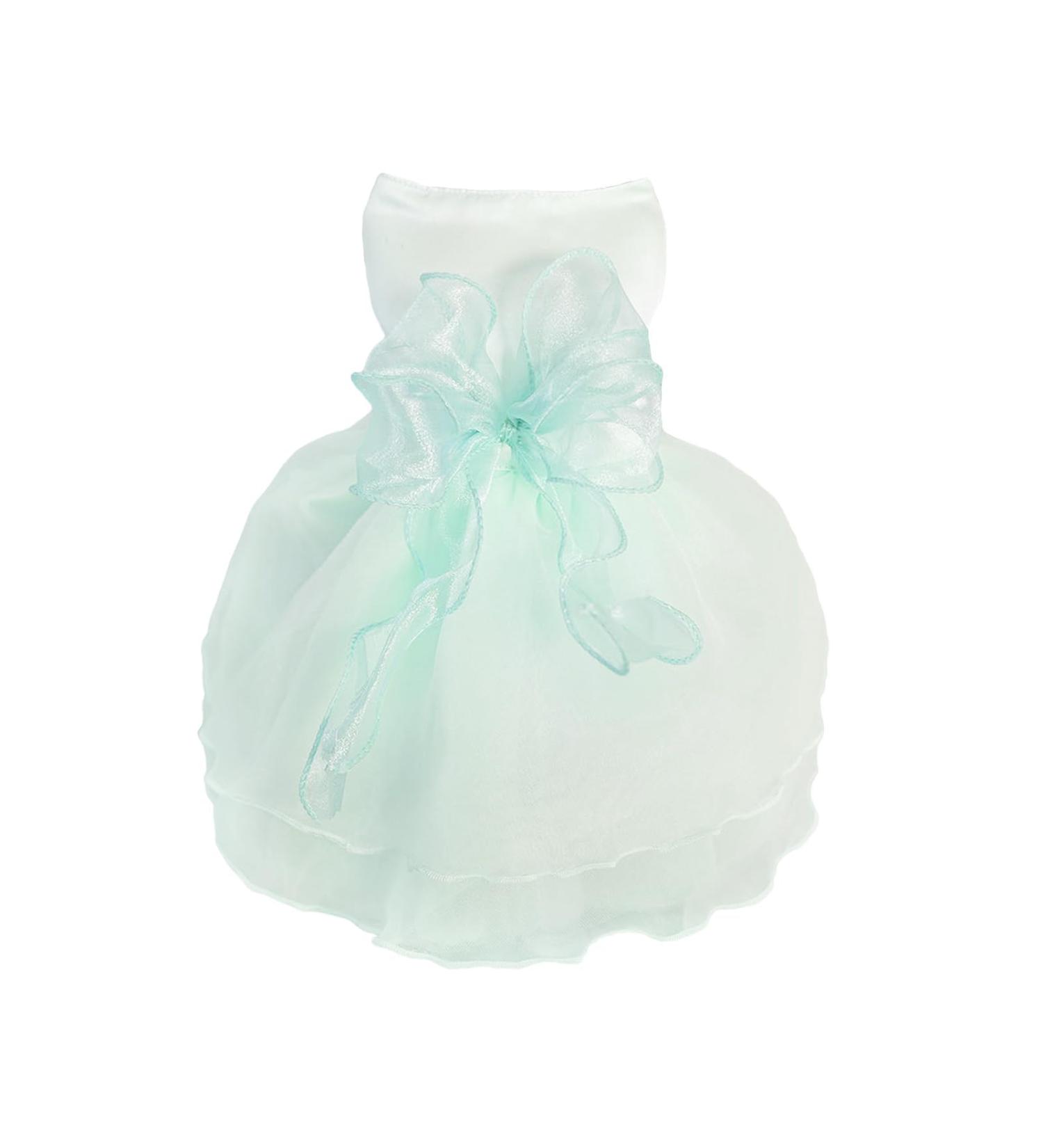 Luxury Dog Wedding Dress - Summer Puppy Dresses with Bowknot | XS Green Princess Skirt for Small Dogs - Buy Online on GoSupps.com