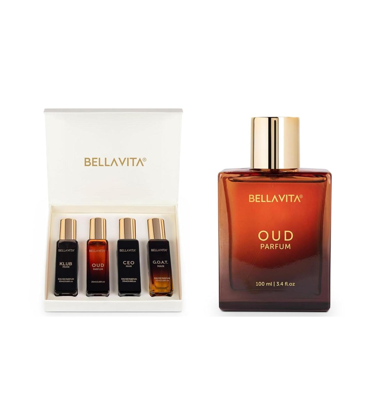 Men's Luxury Perfume Gift Set (4 x 0.68 fl. oz.) | Gifts for Men | Klub Oud CEO Goat Perfume | Masculine Woody Citrusy Aromatic Perfumes for Men +(3.4 fl. oz.) - Buy Online on GoSupps.com