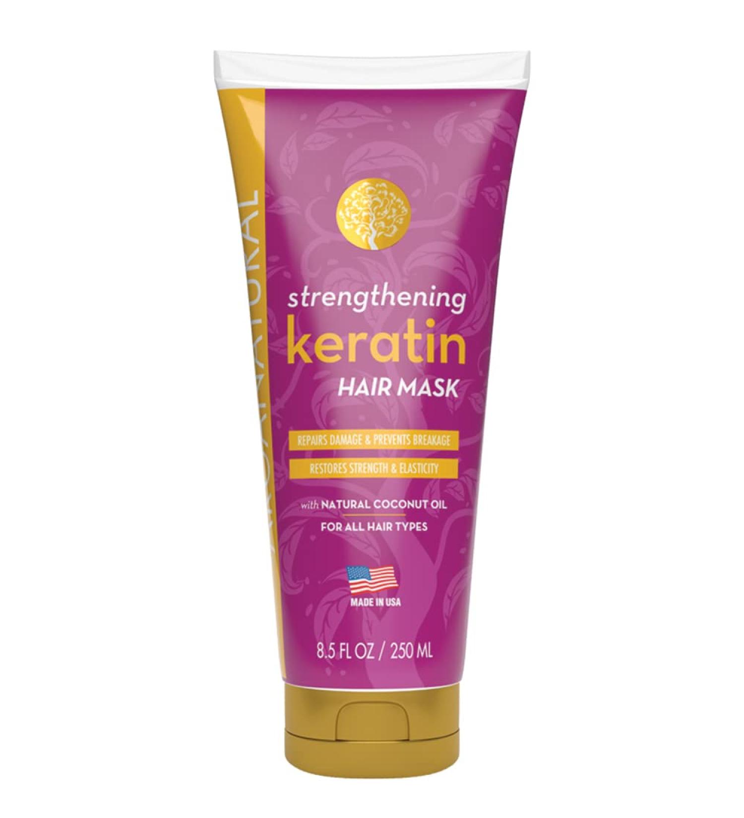 Arganatural Keratin Hair Mask 8.5 FL OZ Tube - Deep Conditioning Treatment - Buy Online on GoSupps.com