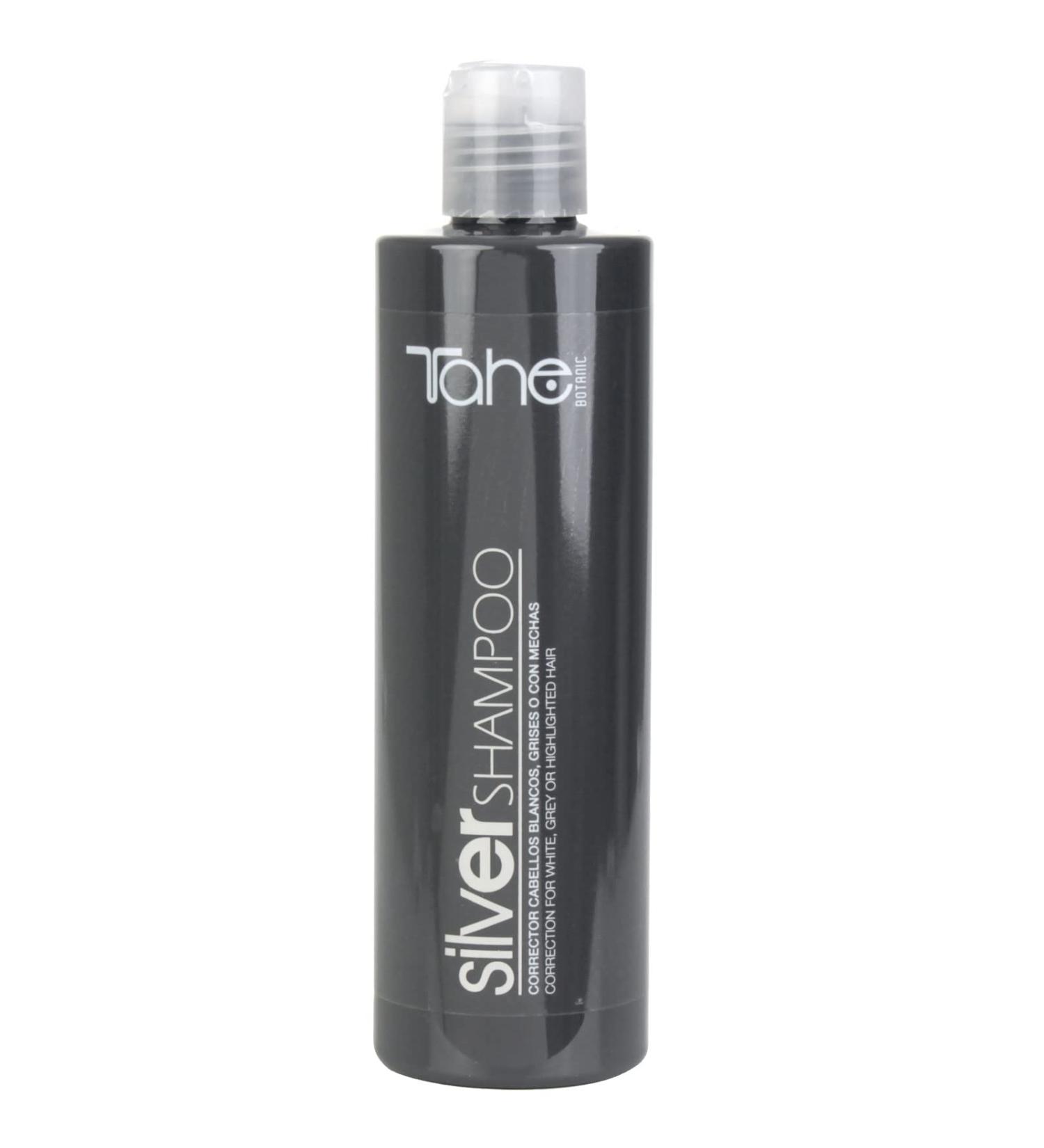 Tahe Botanic Silver Tone Correcting Shampoo Ideal for White Grey or Highlighted Hair 300 ml - Buy Online on GoSupps.com