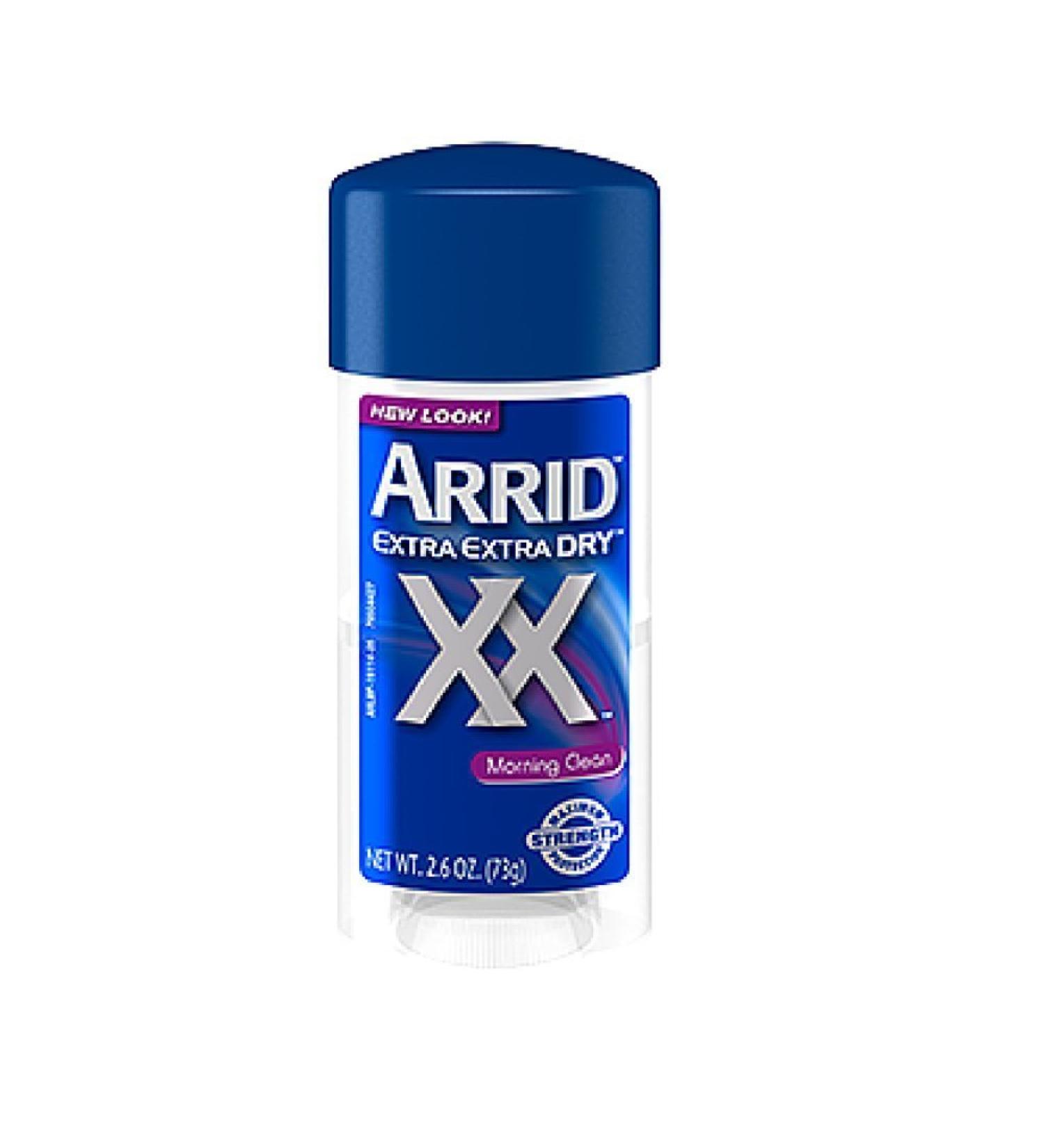 Arrid Extra Dry Antiperspirant Deodorant Clear Gel  Morning Clean - 2.8 Oz