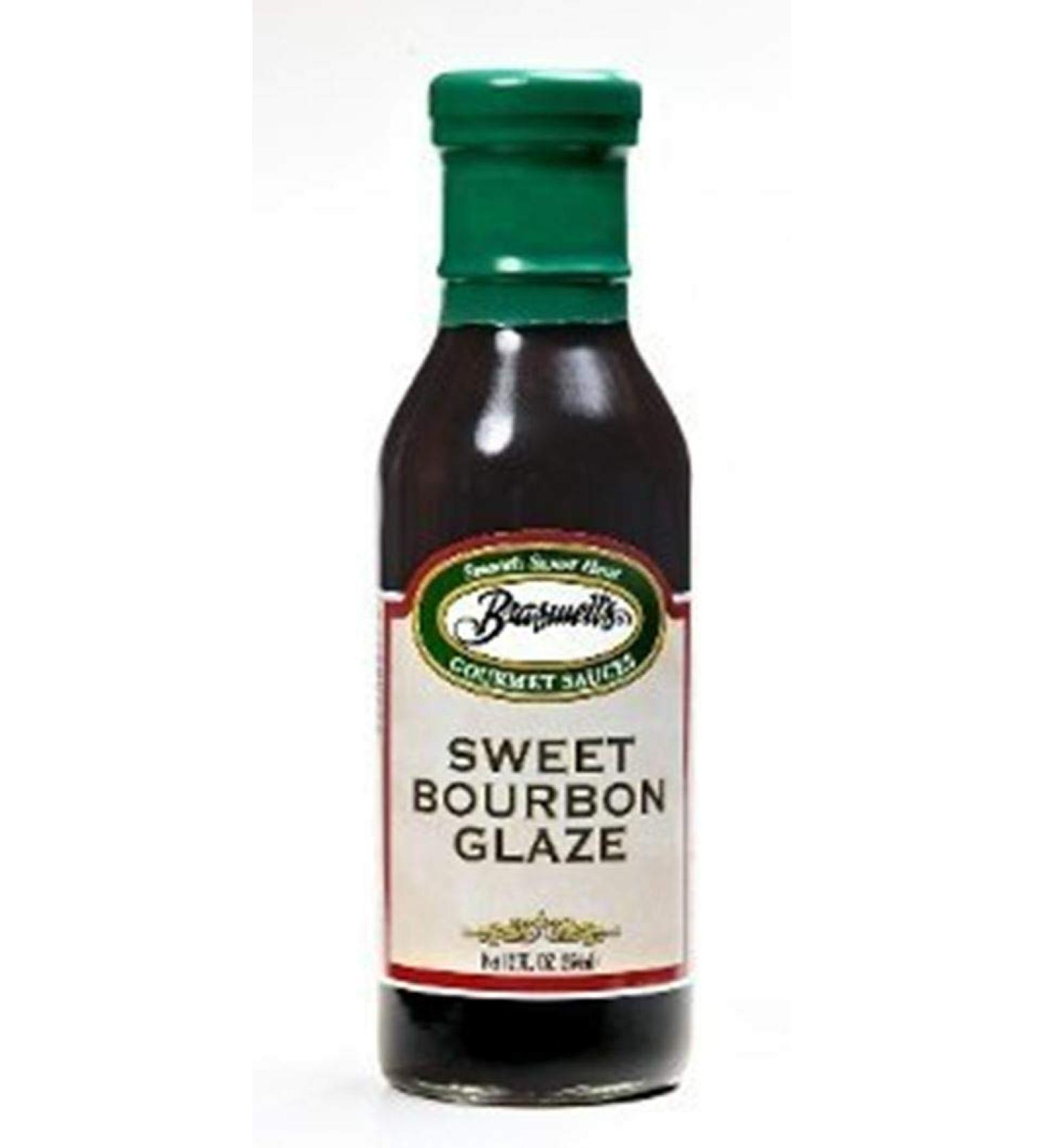 Braswell Sweet Bourbon Glaze 12 oz. Bottle (Pack of 2)