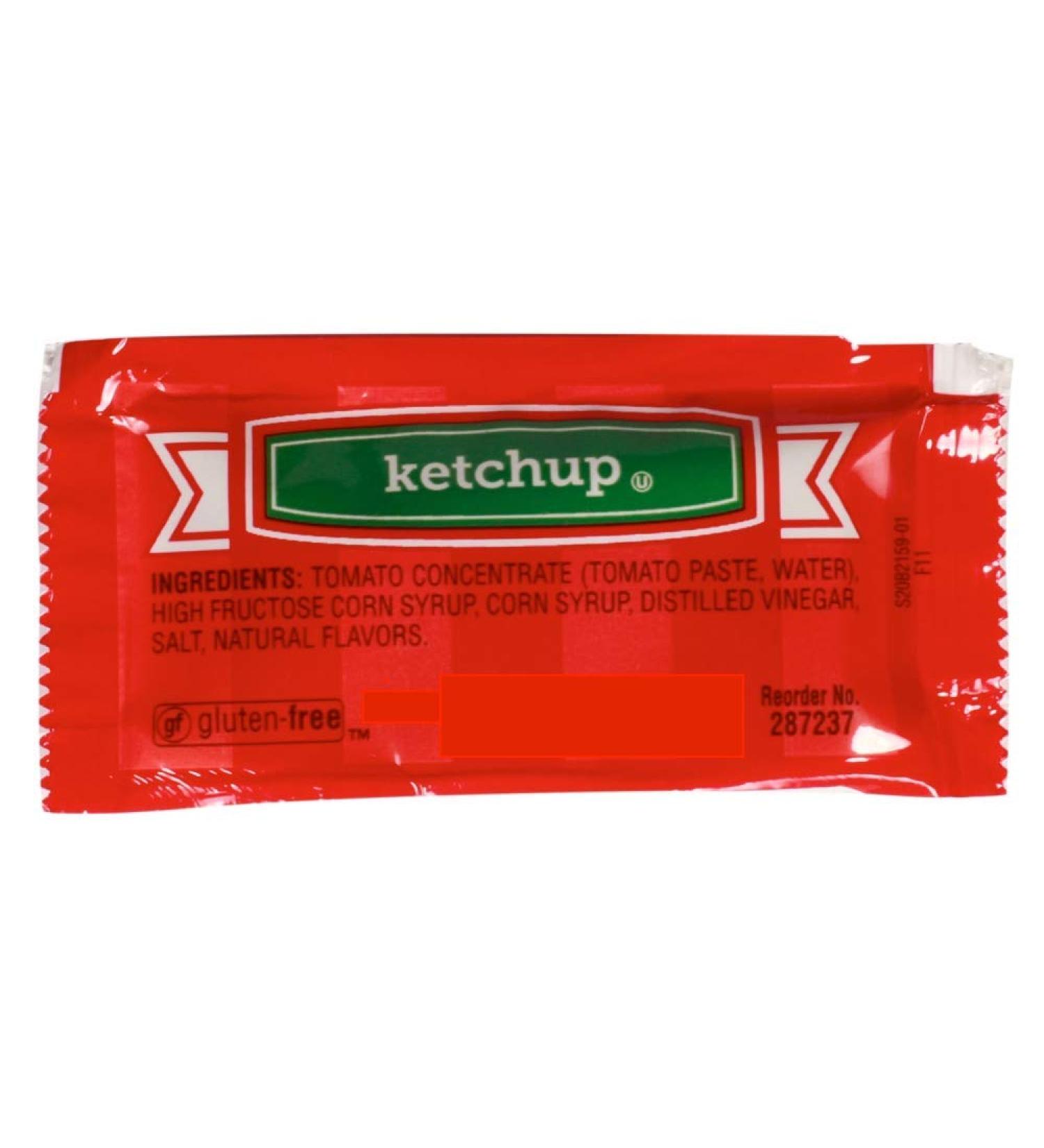 Perfect Stix Condiment Kit. Total 100 Packets. 50 Mustard Packets and 50 Ketchup Packets