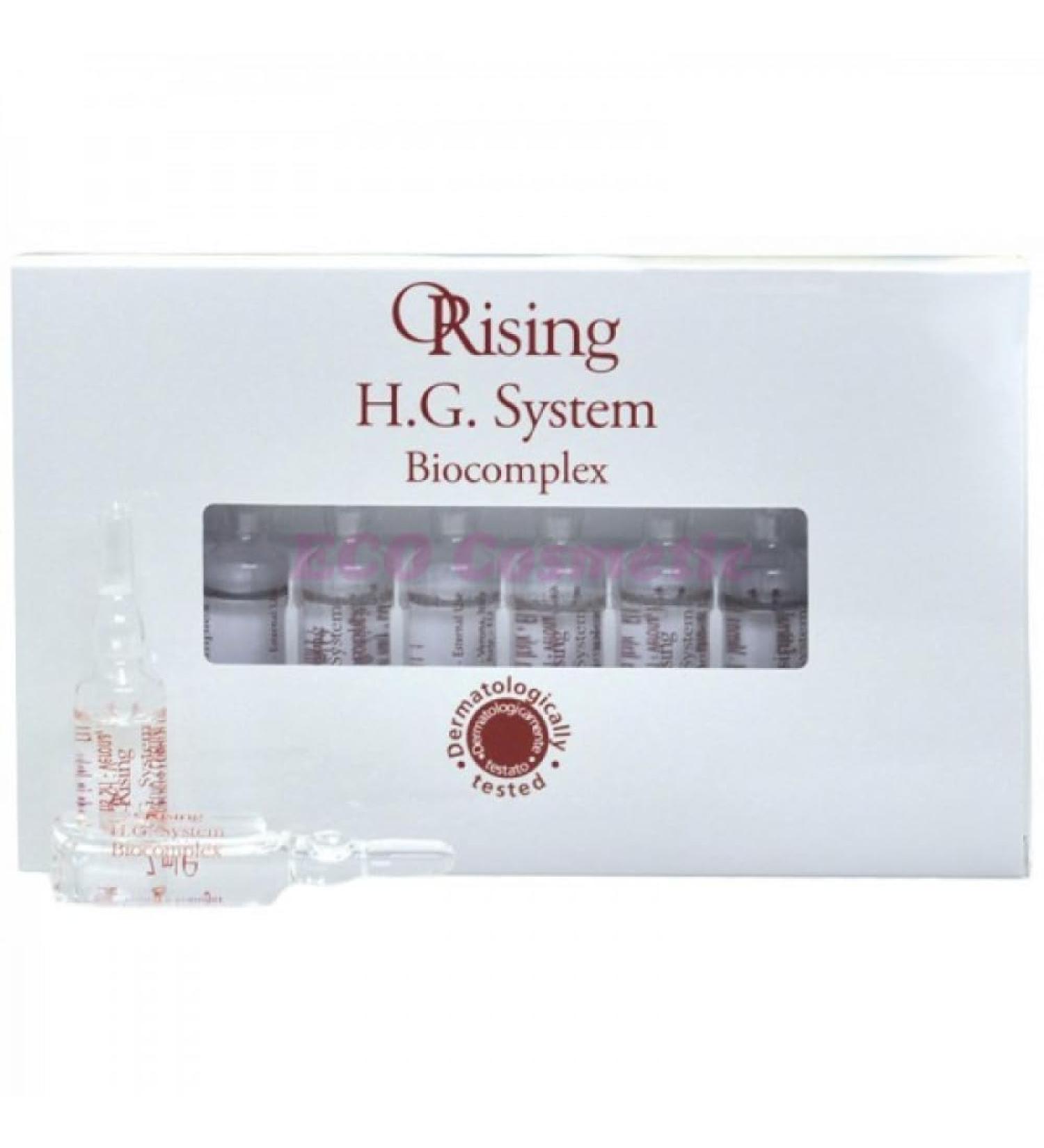 Orising H.G. System BioComplex Phytoessential Lotion Against Hair Loss in Ampoules 12 x 7 ml - Buy Online on GoSupps.com