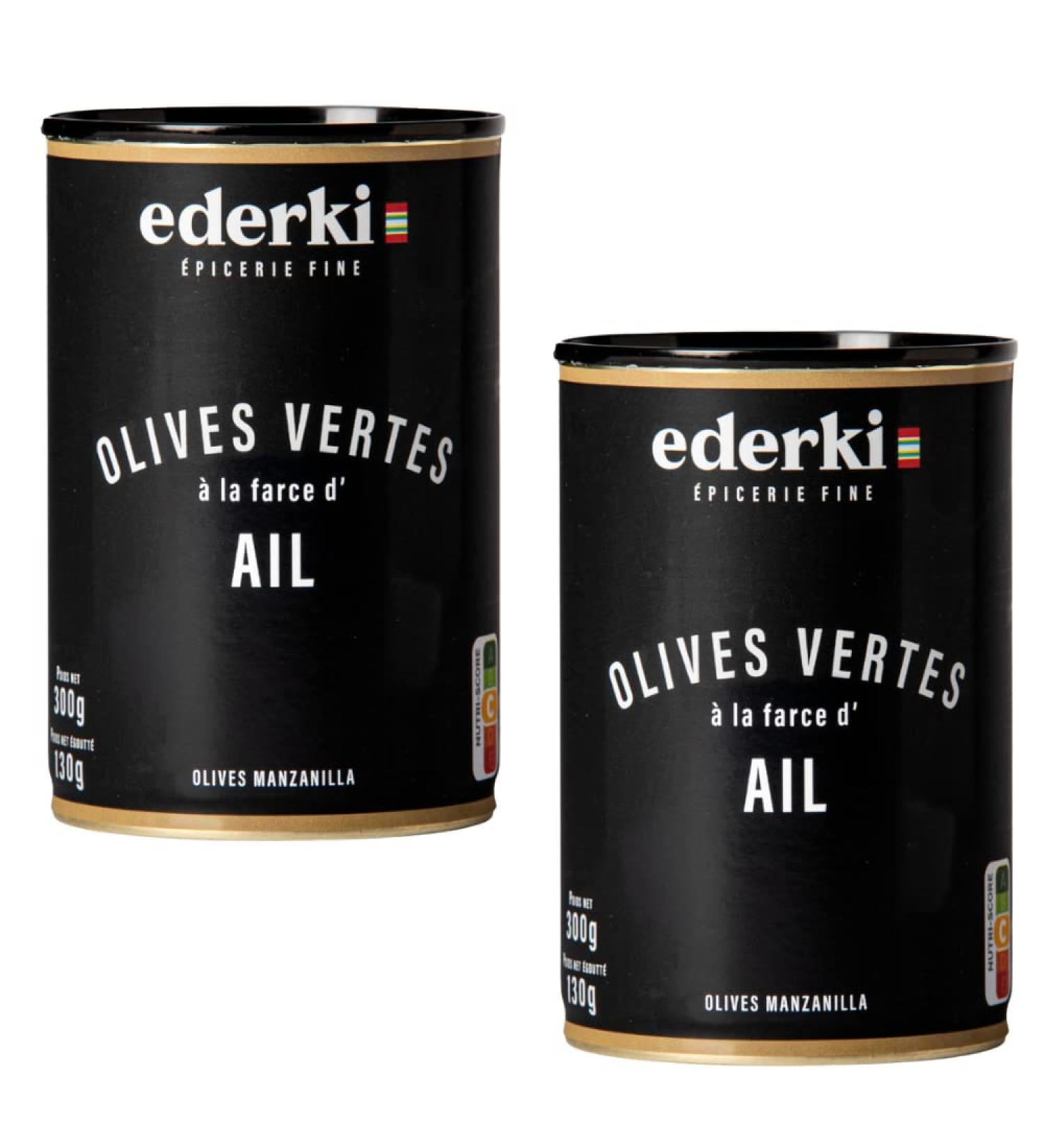 Green Olives with Garlic 300g x 2 - Buy Online on GoSupps.com
