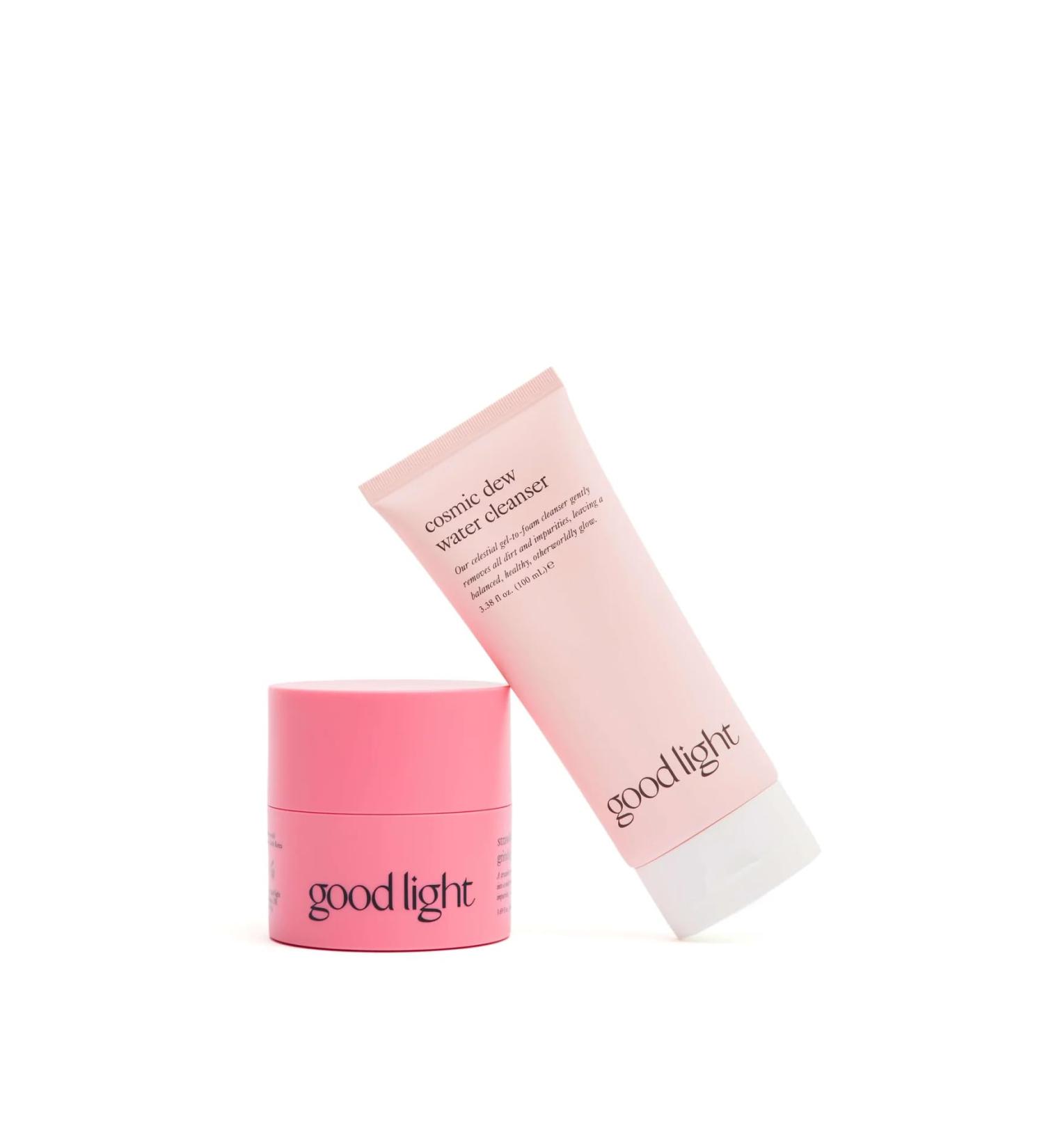 good light Double Cleanse Set. Oil-Based Cleansing Balm & Foaming Water Cleanser. Korean Skin Care Makeup Remover & Glow Face Wash Set. KBeauty Daily Two-Step Ritual for Glowing Skin. - Buy Online on GoSupps.com