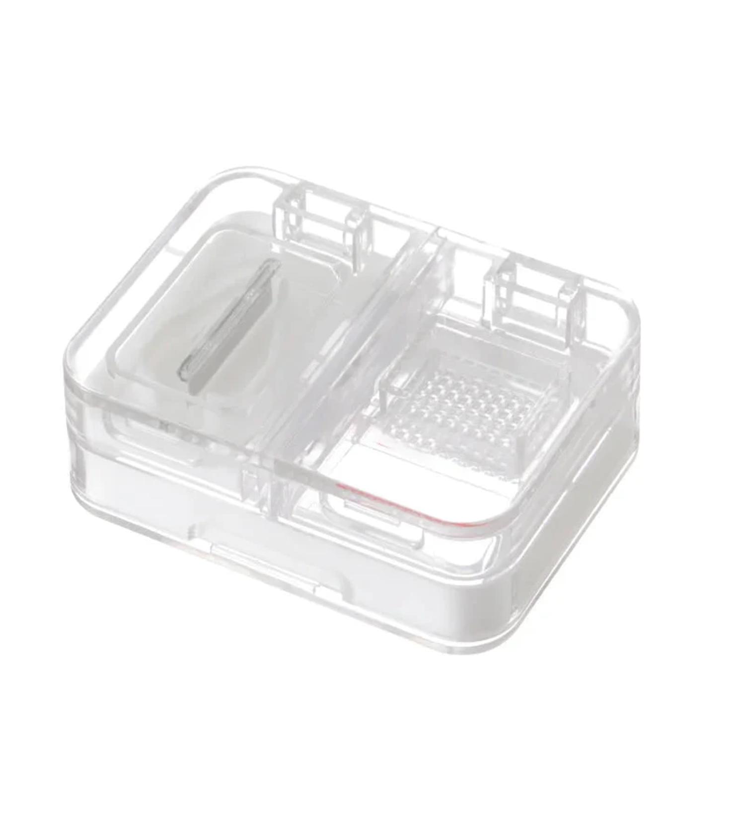 Portable Multifunctional Medicine Box | 3-in-1 Double-Sided Pill Organizer | Travel Moisture-Proof Pill Case for Purse & Pocket (White - Buy Online on GoSupps.com