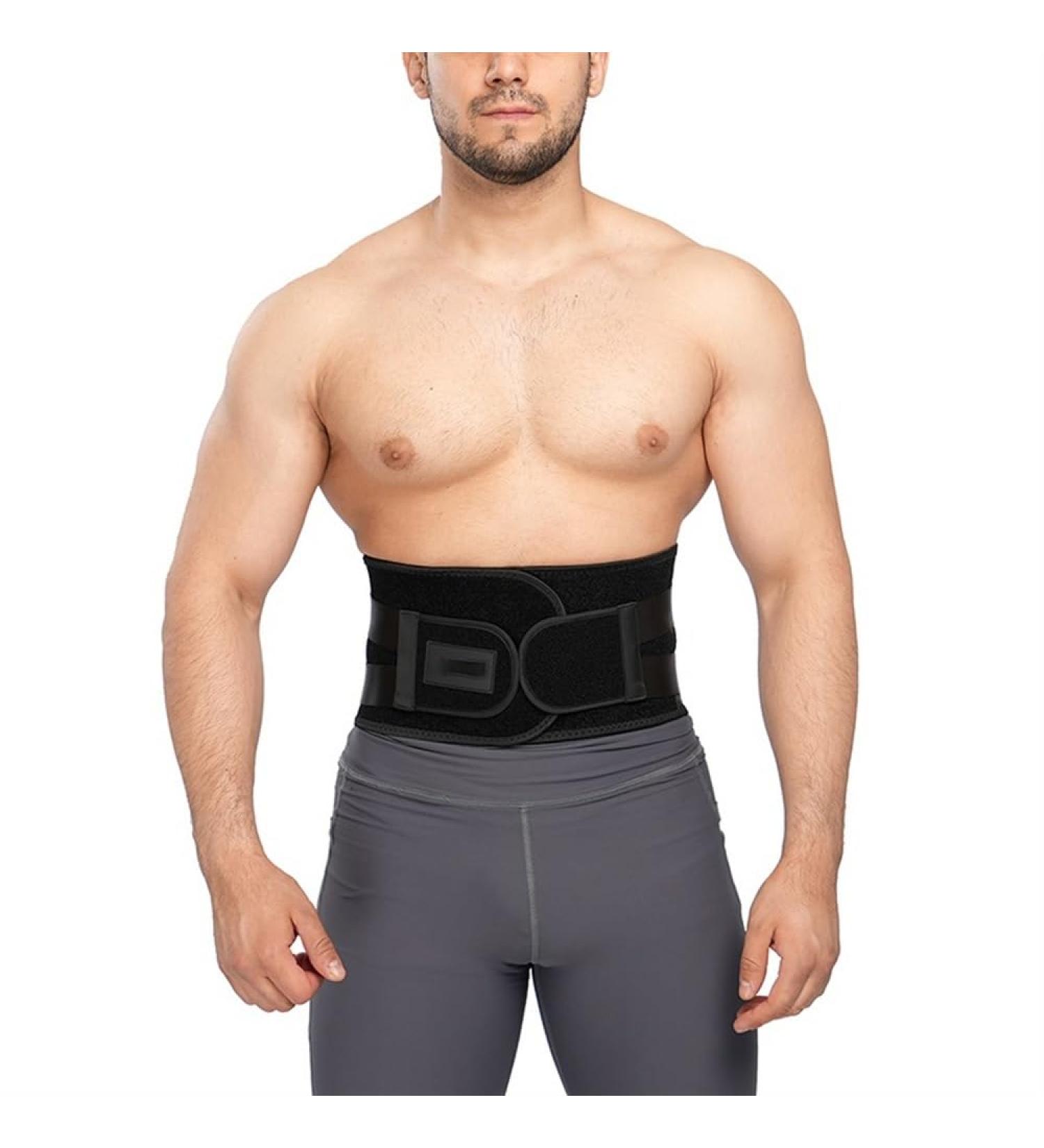 Lower Back Support Brace For Men And Women Double Layer Pressurized Lumbar Spine Decompression Belt Breathable Waist Back Posture Correction Sports Protection Girdle (Color : Black Size : XXL) lofty Black M - Buy Online on GoSupps.com