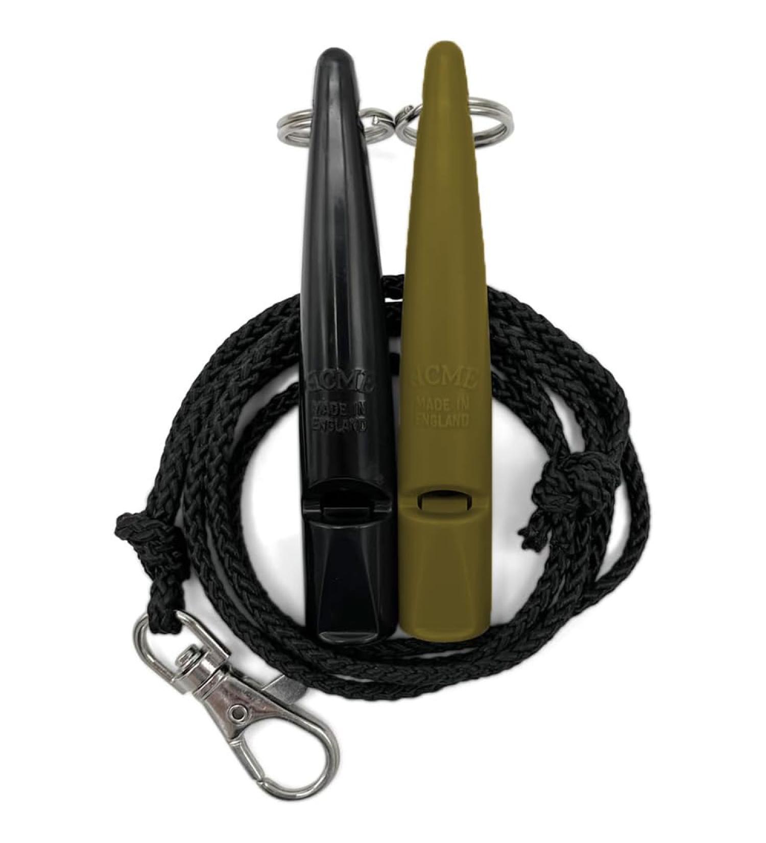 Buy Acme Dog Whistle No. 211.5 Double Pack | Loud & Far-Reaching Recall | Black & Olive Drap | Ideal for International Shipping - Buy Online on GoSupps.com