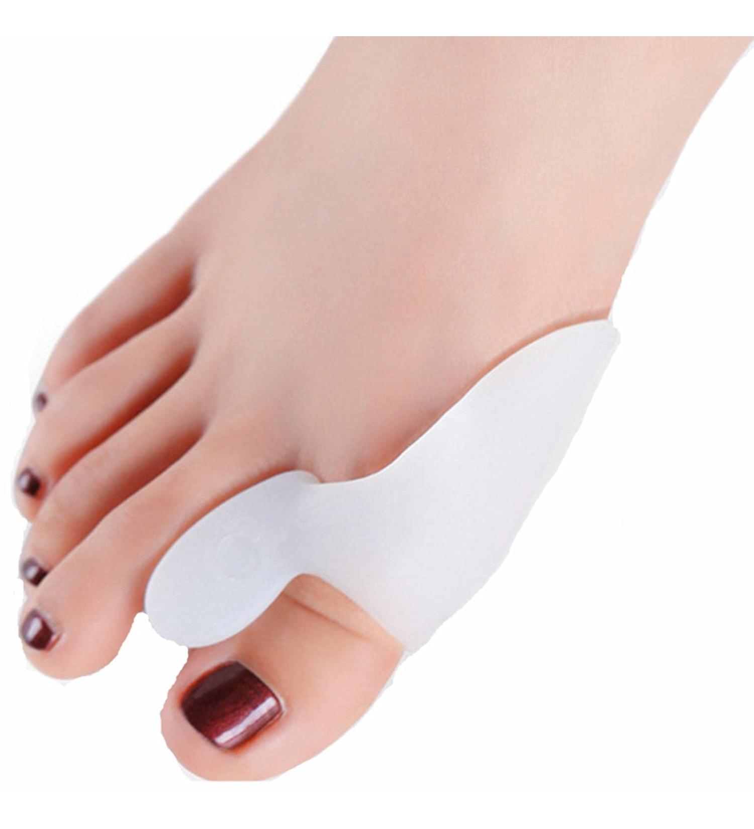 Toe Spreader Hallux Valgus 4x - Ball Protection Splint Bandage for Maximum Comfort & Alignment - Buy Online on GoSupps.com