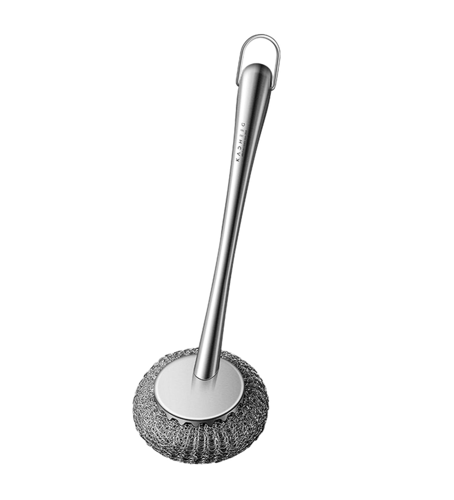 Scourer with Long Handle - Long Handle and Anti-Slip Scrubbers for Dishes | Uitility Gadgets for Non-Stick Pans Iron Pots Bowl Dishwashing Sink Money money - Buy Online on GoSupps.com