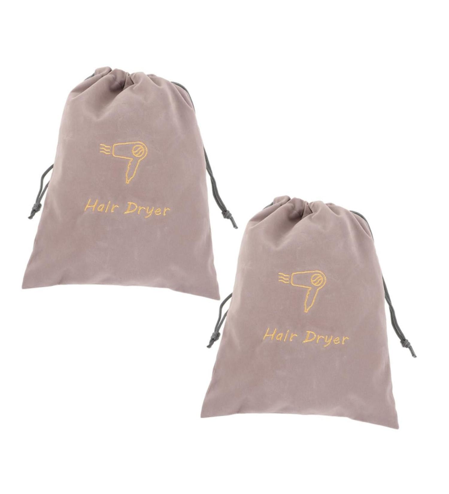 NULYLU 2pcs Portable Hair Dryer Bags Cloth Light Grey Hair Dryer Storage Bag Blow Dryer - Buy Online on GoSupps.com