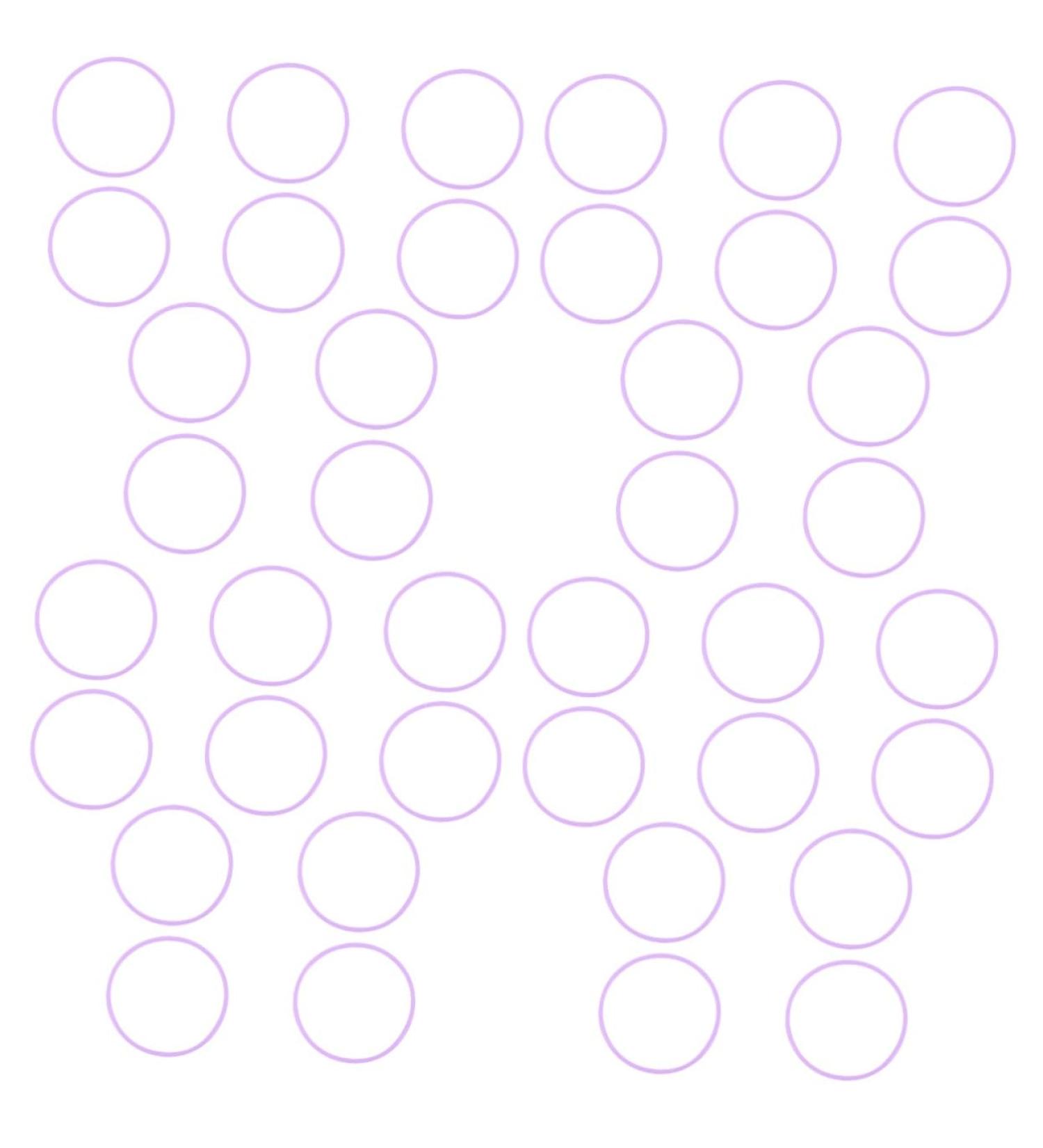 Abaodam 20 Pcs Gumdrops Wristband Silicone Bracelets Rubber Jelly Bracelets Fudge Luminous Strapping Child Violetx4pcs 5.8x5.8cmx4pcs - Buy Online on GoSupps.com