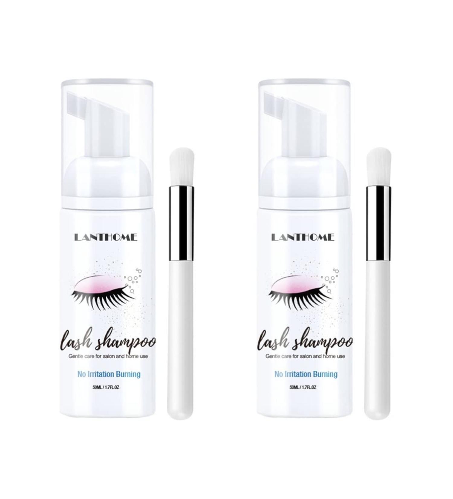 Beaupretty 2pcs Eyelash Mousse Foam - Premium Eyelash Extension Supplies Primer & Shampoo for Flawless Extensions - Buy Online on GoSupps.com