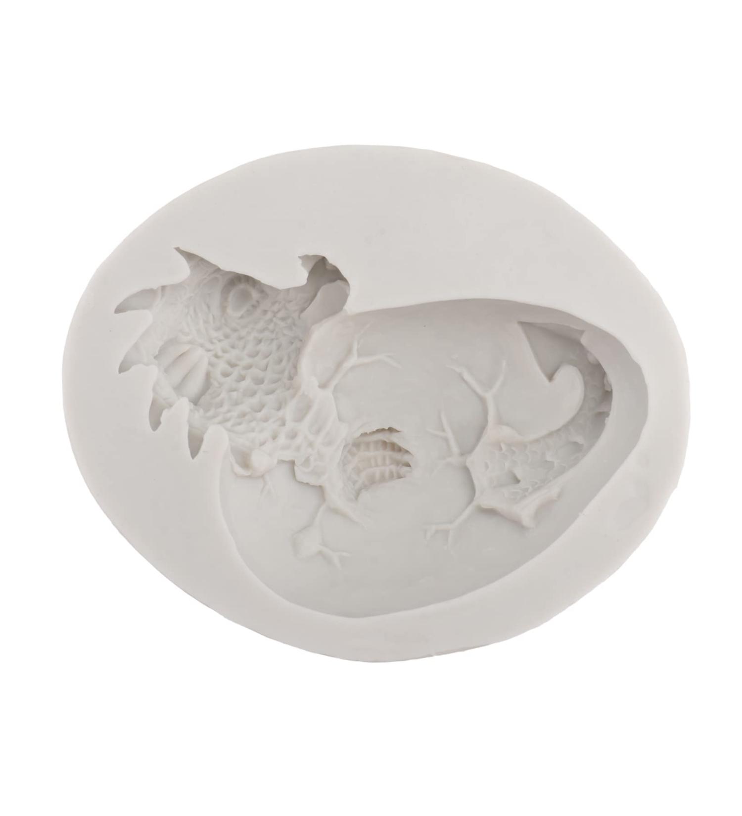STOBOK Easter Cupcake Mold Soap Silicone Molds Fondant Mold Easter Candle Mold Wax Crayon Molds Soap Molds Easter Snack Cupcake Toppers Baking Tool Dinosaur Eggs Chocolate White - Buy Online on GoSupps.com