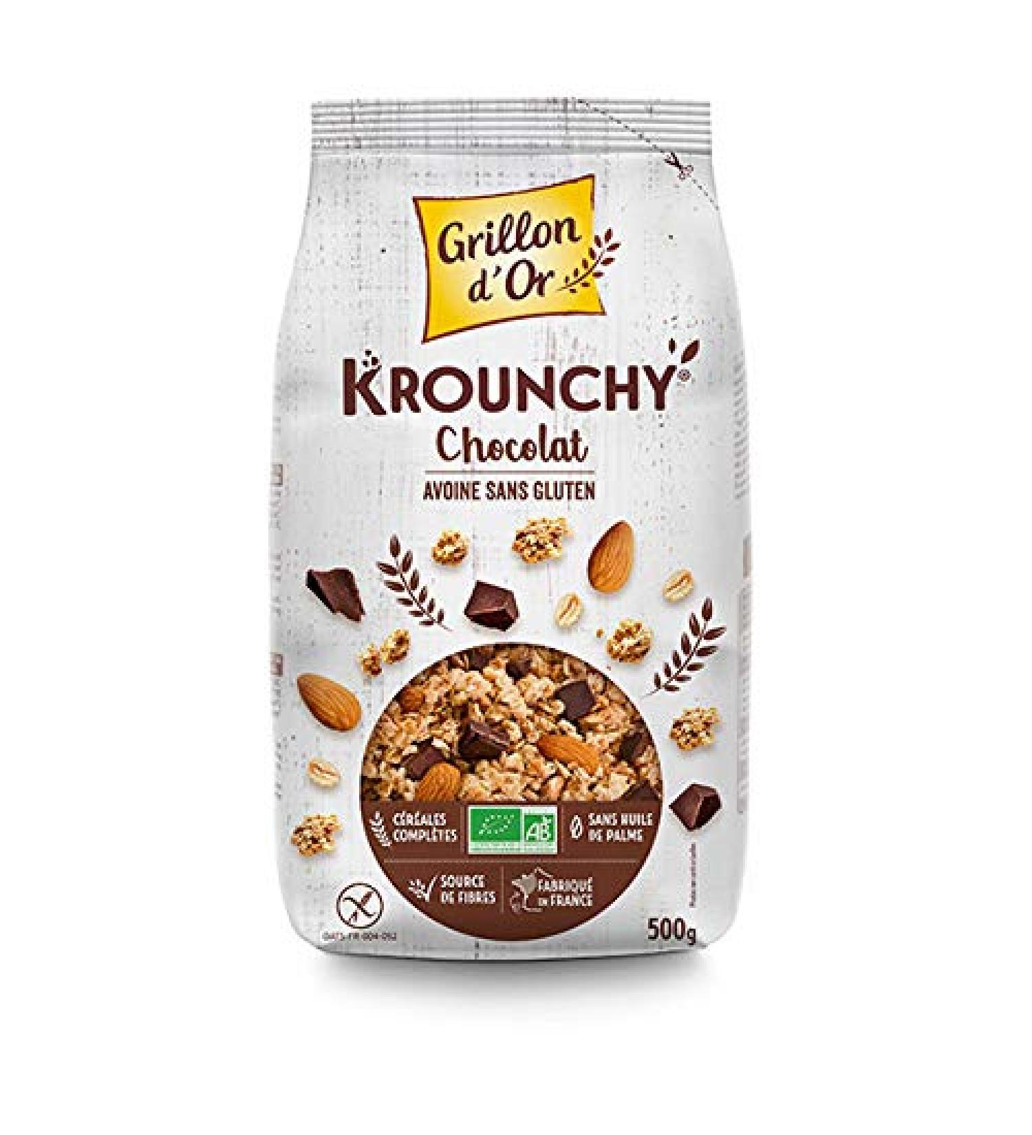 Grillon D'Or - Krounchy Chocolate Oat Gluten Free 500G - Unit - Buy Online on GoSupps.com