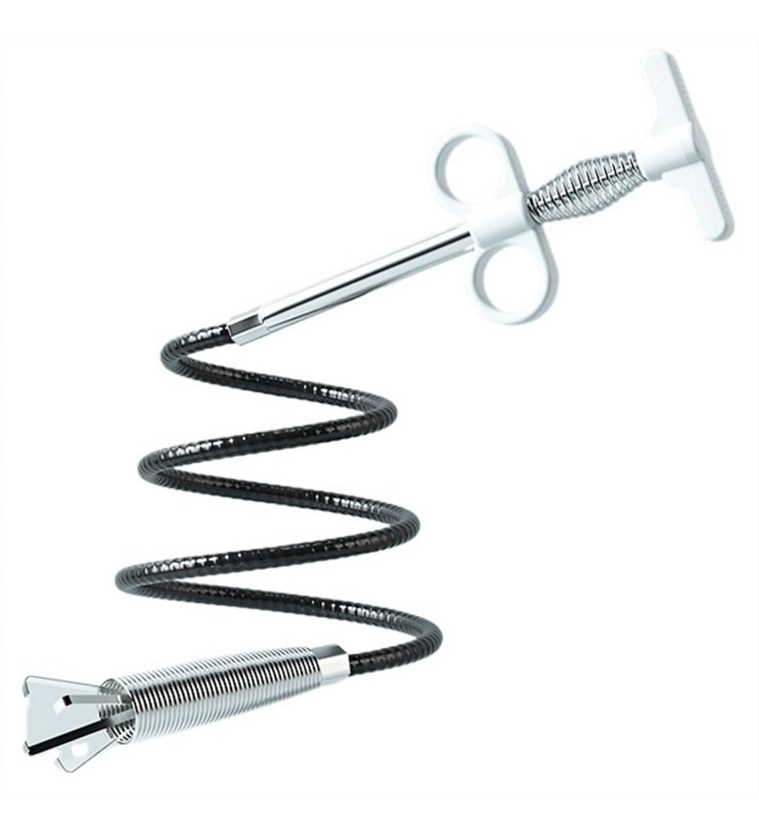 90cm Sewer Pipe Unblocker - Effective Bathroom Hair Drain Cleaning Tool | Spring Snake Dredging Tool for Kitchens & Sinks - Buy Online on GoSupps.com