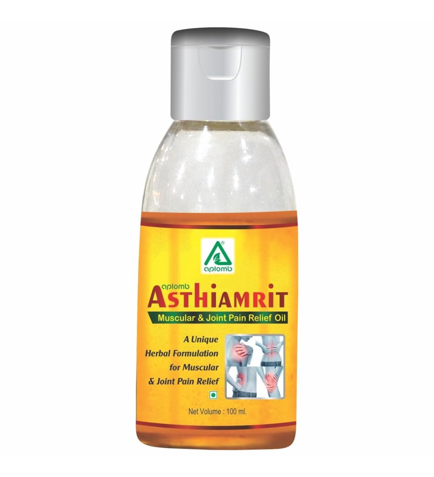 Buy Ayurvedic Oil for Knee Pain & Joint Relief - 100ml | Natural Muscular Pain & Inflammation Relief - Buy Online on GoSupps.com