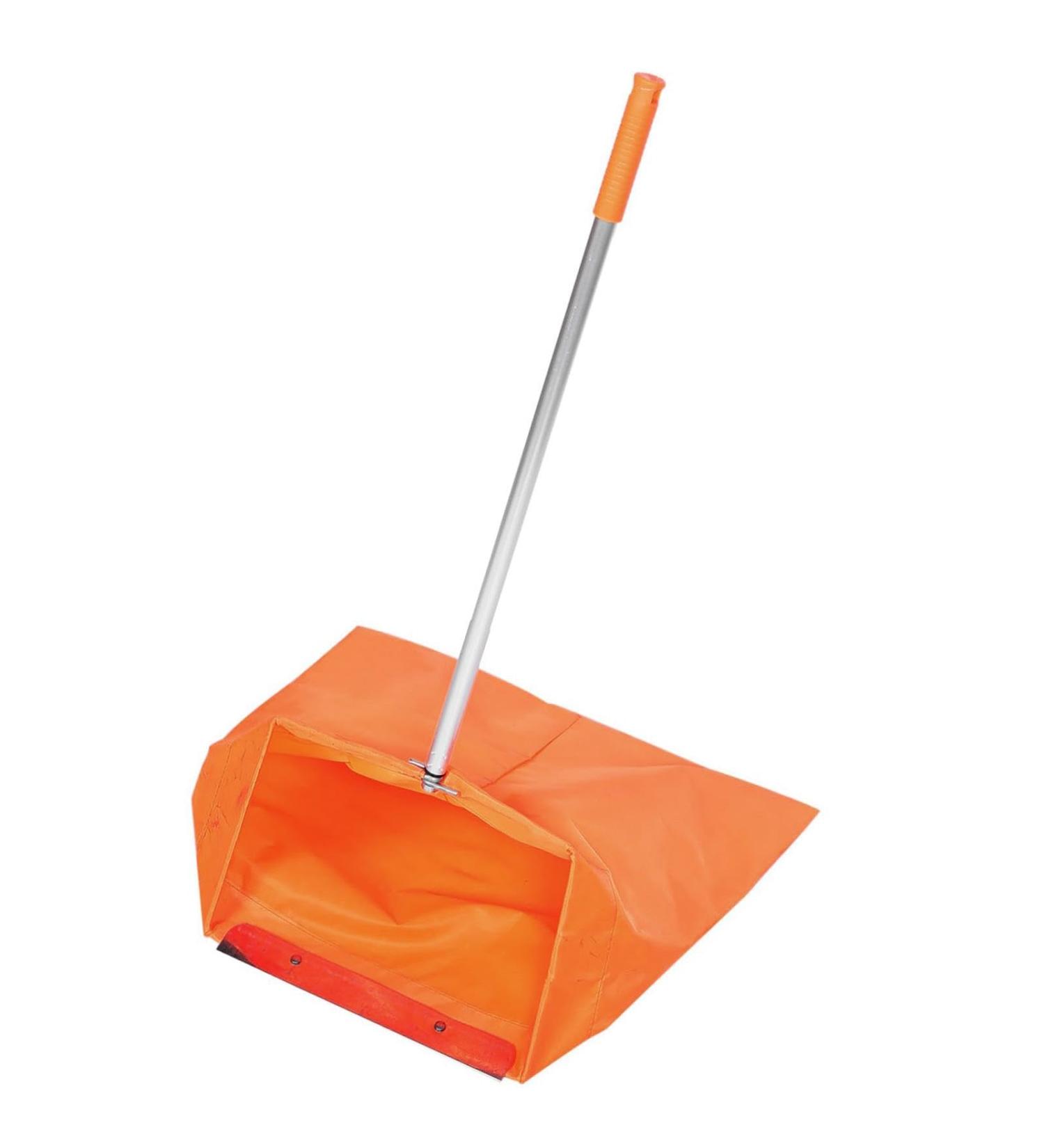 Collector Dustpan - Long Handle Dust Pan for Garden Waste Cleaning Supplies Ergonomic Handle Cleaning Dustpan with Collector Bag for Recycle Leaves Twigs - Buy Online on GoSupps.com