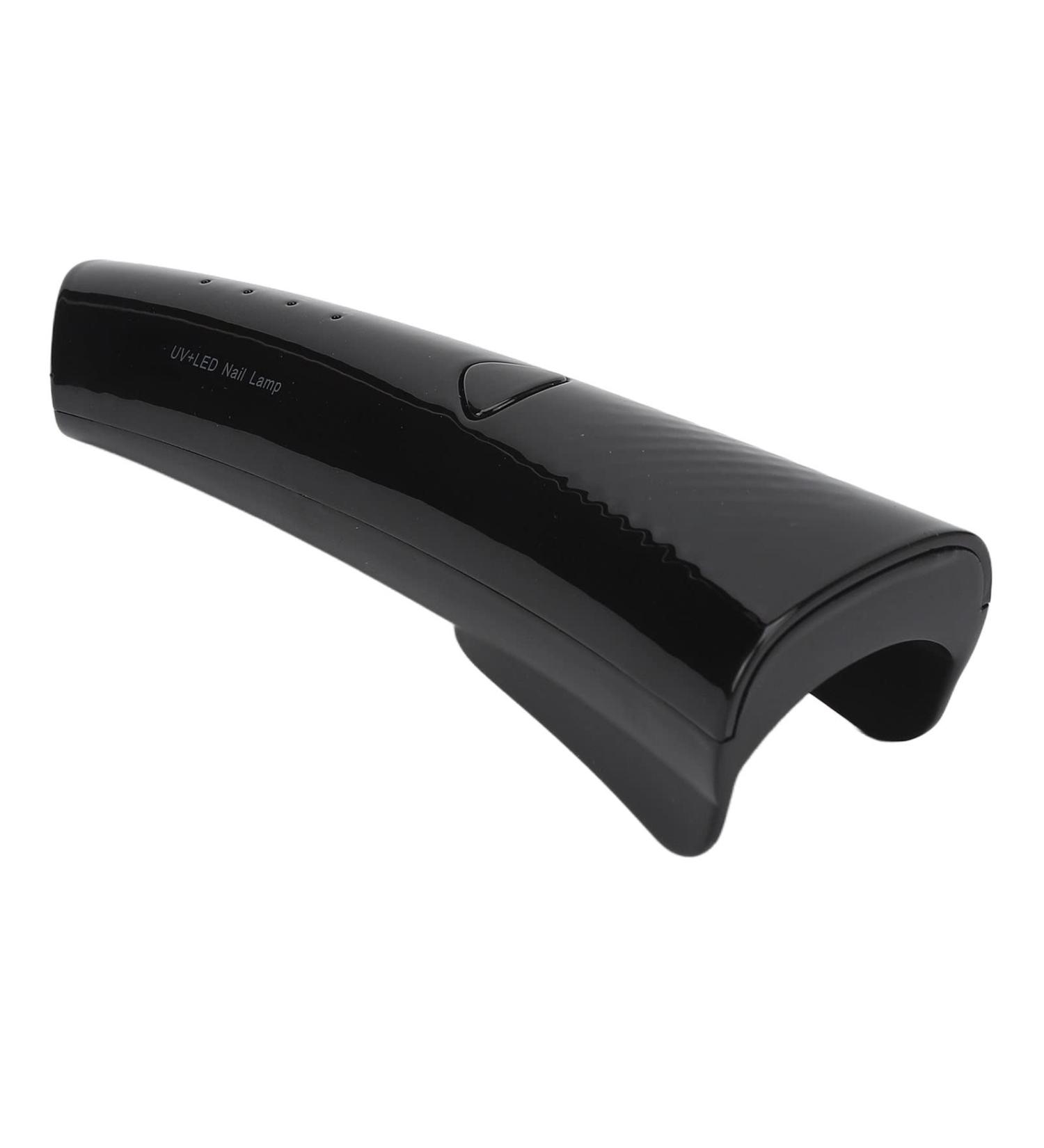 Mini UV Nail Lamp Quick Drying Gel Nail Light with 3 Gears Portable Nail Dryer with Lasting Endurance Compact Size for Home DIY Manicure (Black) - Buy Online on GoSupps.com