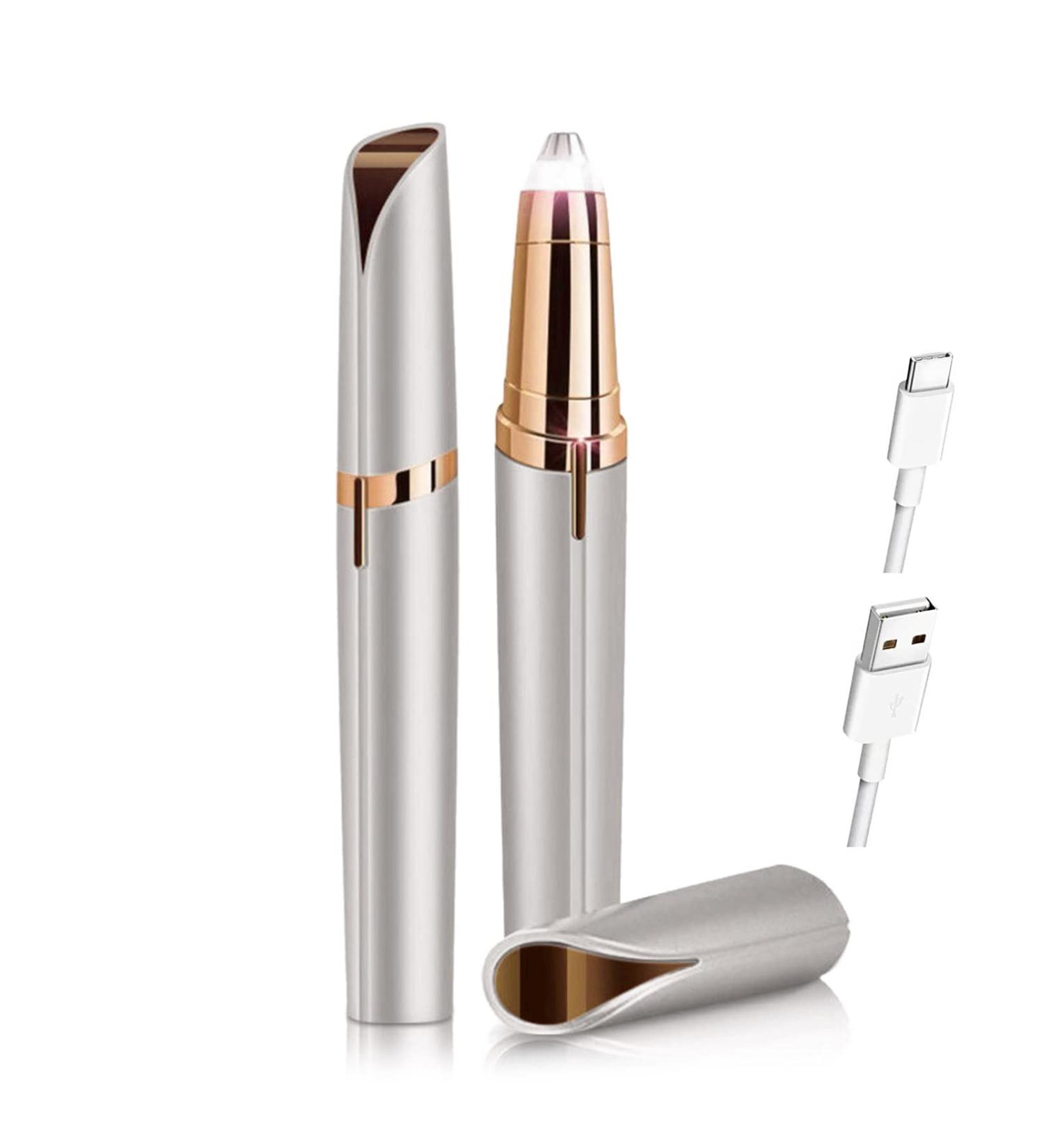 Buy Eyebrow Hair Remover for Men & Women - LED Light Trimmer for Face Lips & Nose - Perfect Facial Hair Removal - Buy Online on GoSupps.com