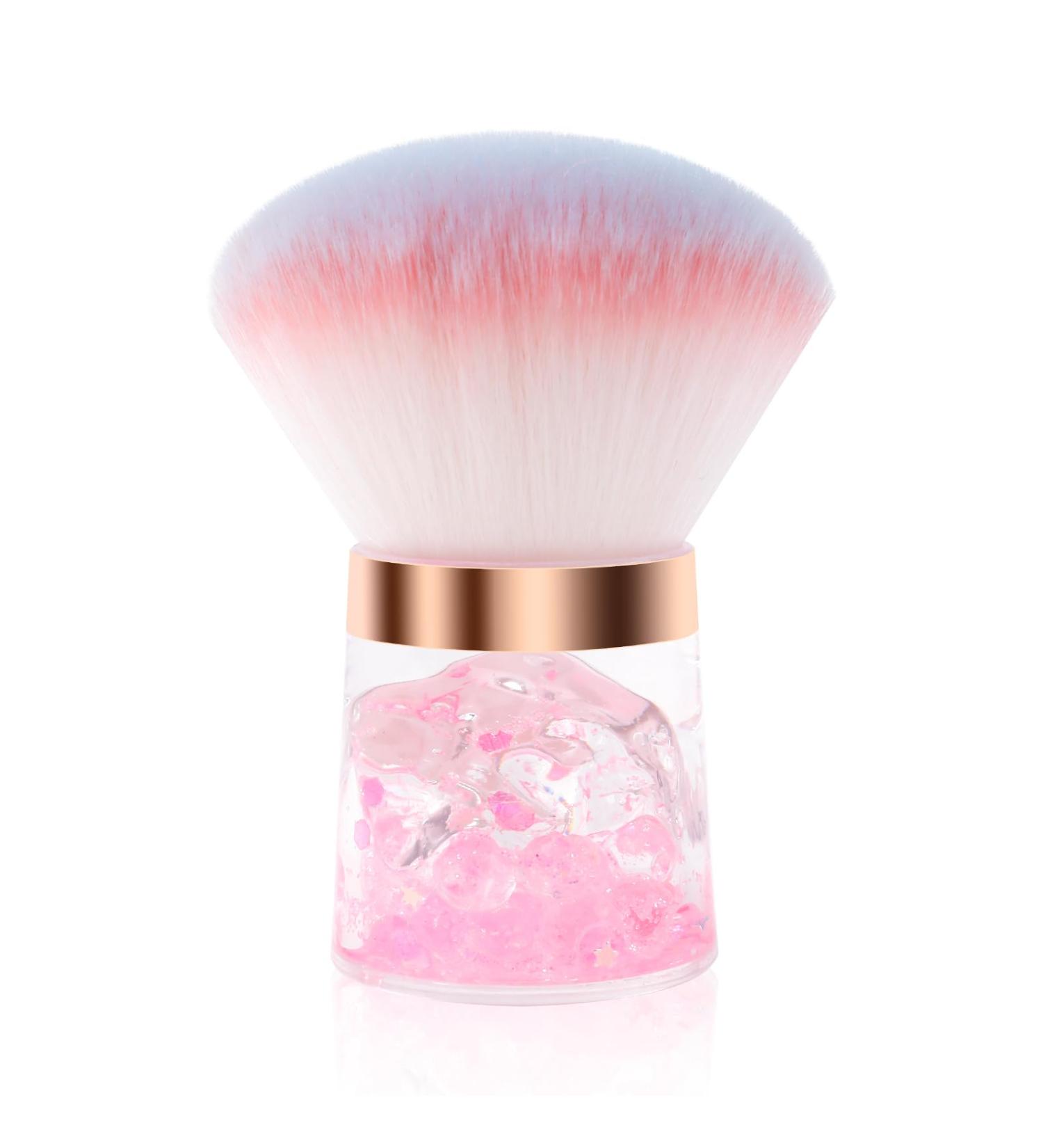 ANGNYA Nail Dust Brush - Soft Round Nail Art Duster with Acrylic Handle | Fluffy Powder Remover Brush for Manicure & Pedicure - International Shipping Available - Buy Online on GoSupps.com
